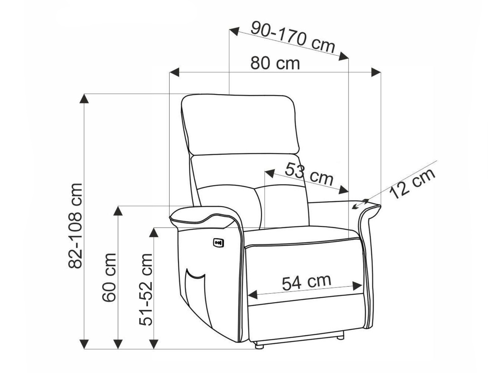Poltrona reclinável Houston 1979 (Bege)