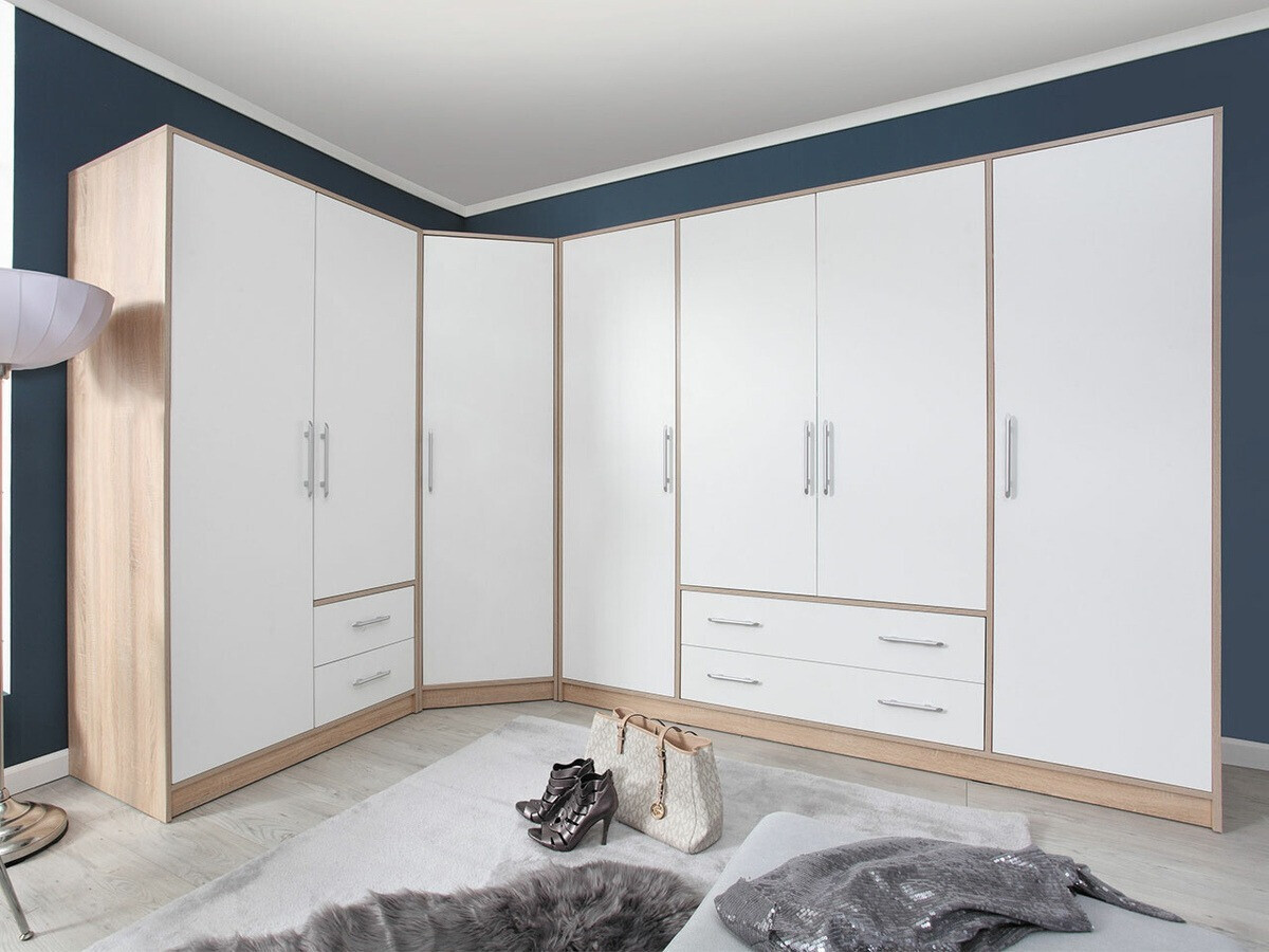 Roupeiro Cavmero 101 (Carvalho sonoma + Branco)