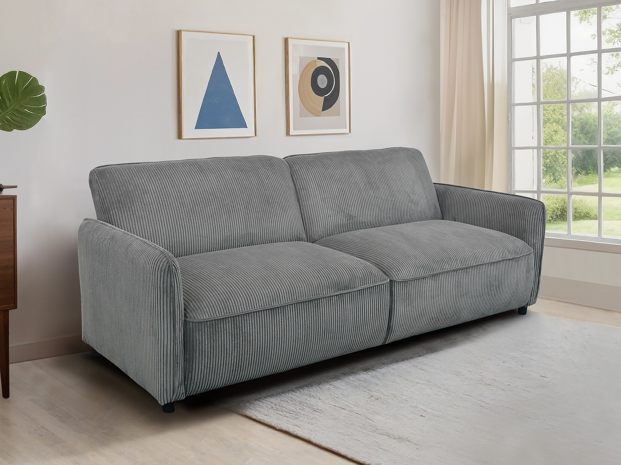 Sofá-cama Tulsa 680 (Cinzento)