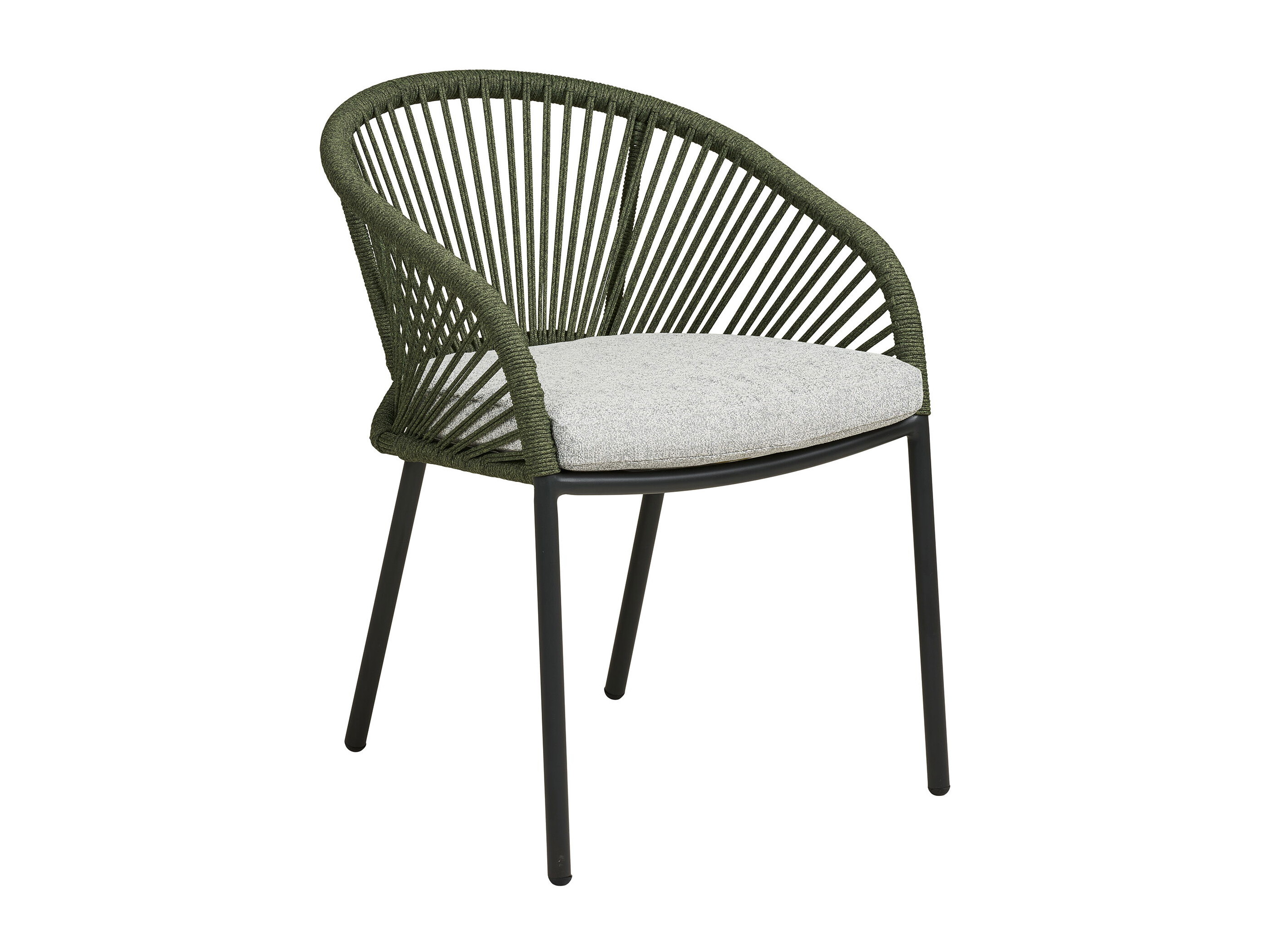 Cadeira para o exterior Brea 297 (Cinzento + Verde + Preto)