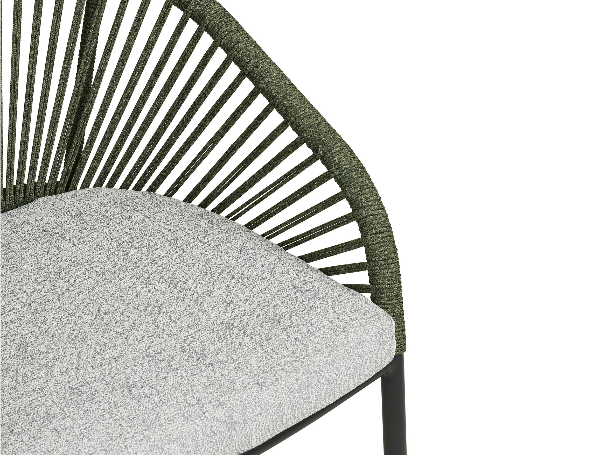 Cadeira para o exterior Brea 297 (Cinzento + Verde + Preto)