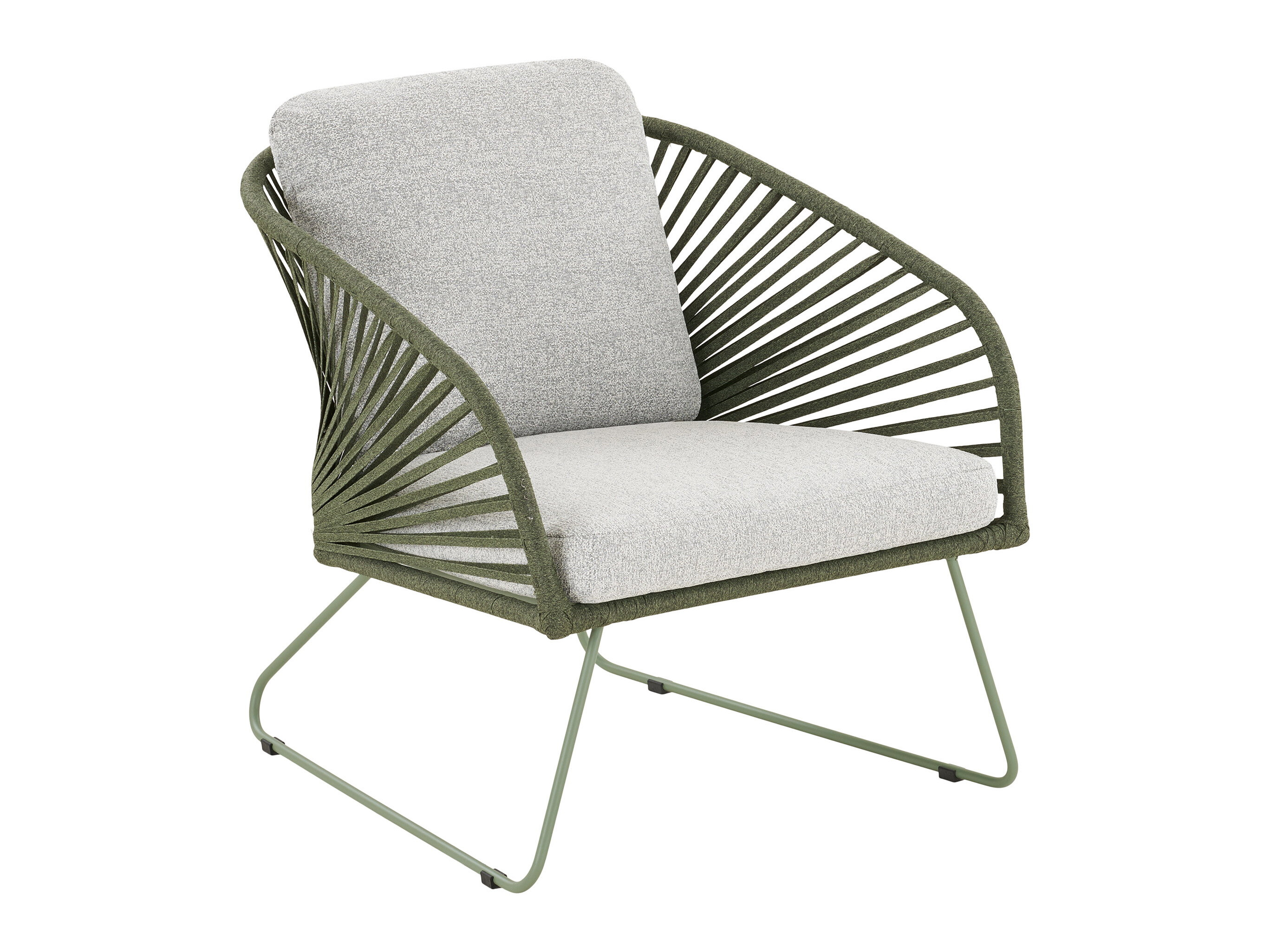 Conjunto de mobiliário para o exterior Brea 298 (Cinzento + Verde)