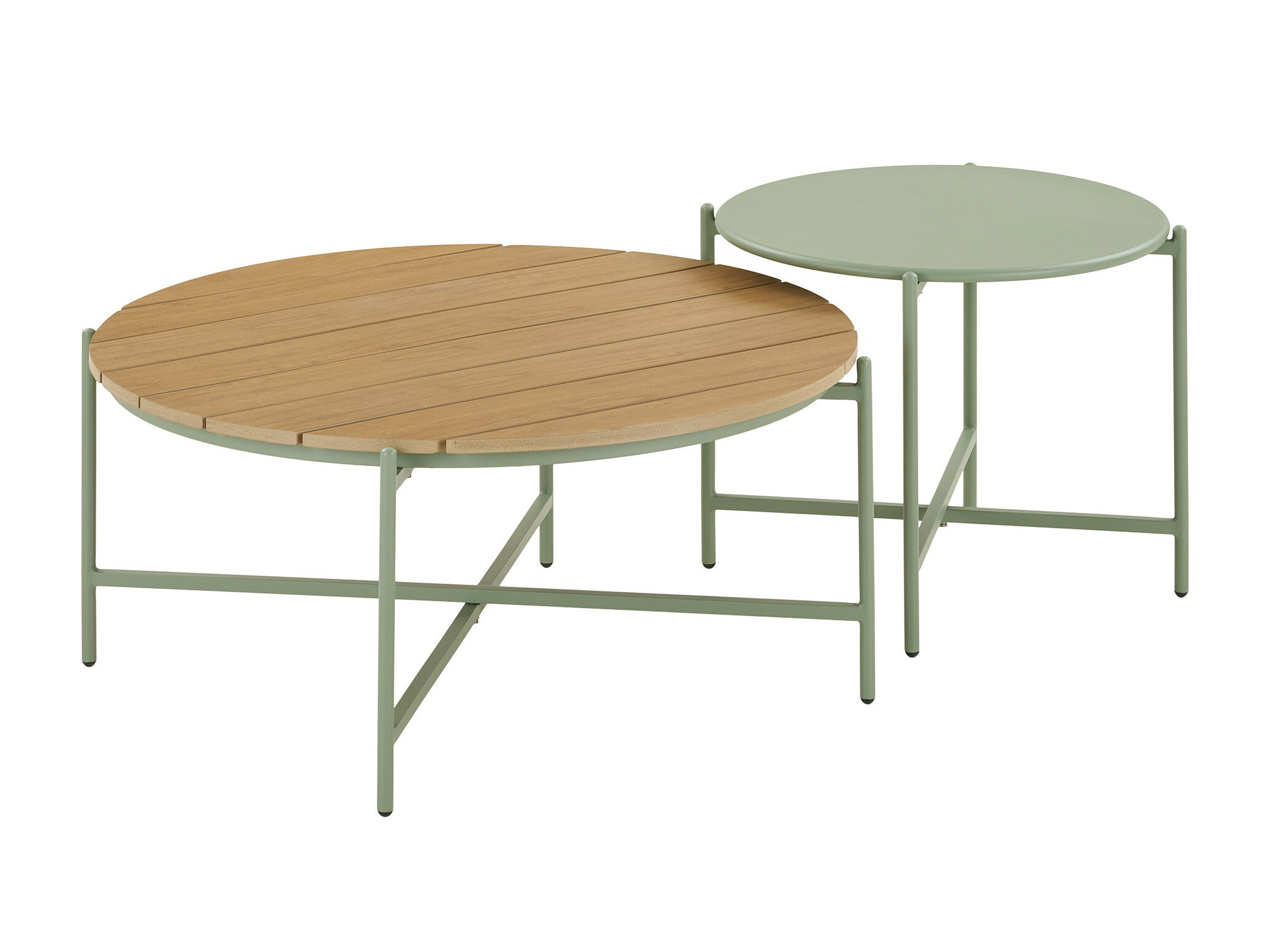 Conjunto de mobiliário para o exterior Brea 298 (Cinzento + Verde)