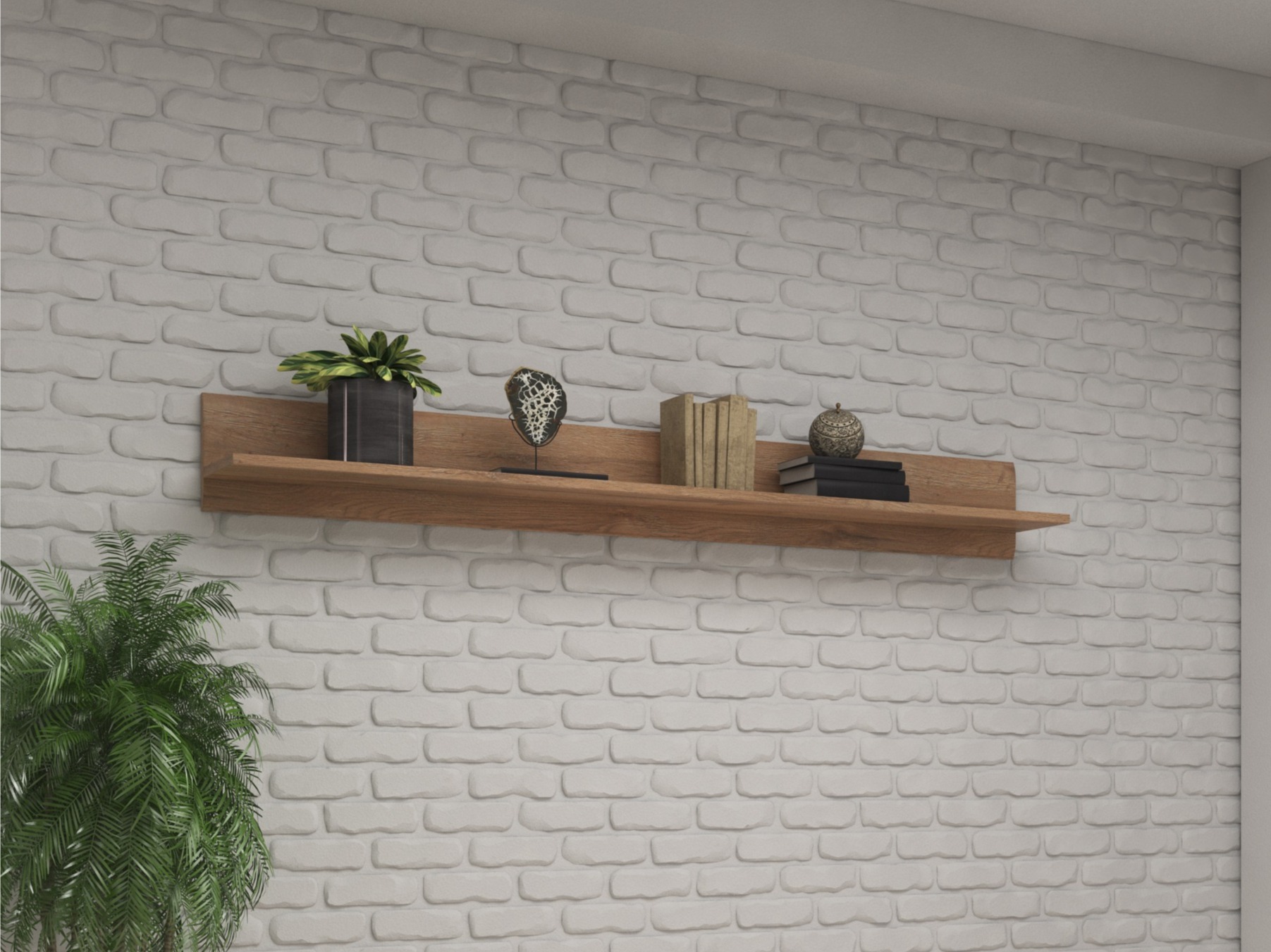 Estante de parede Ophsalu 101 (Carvalho Grandson)