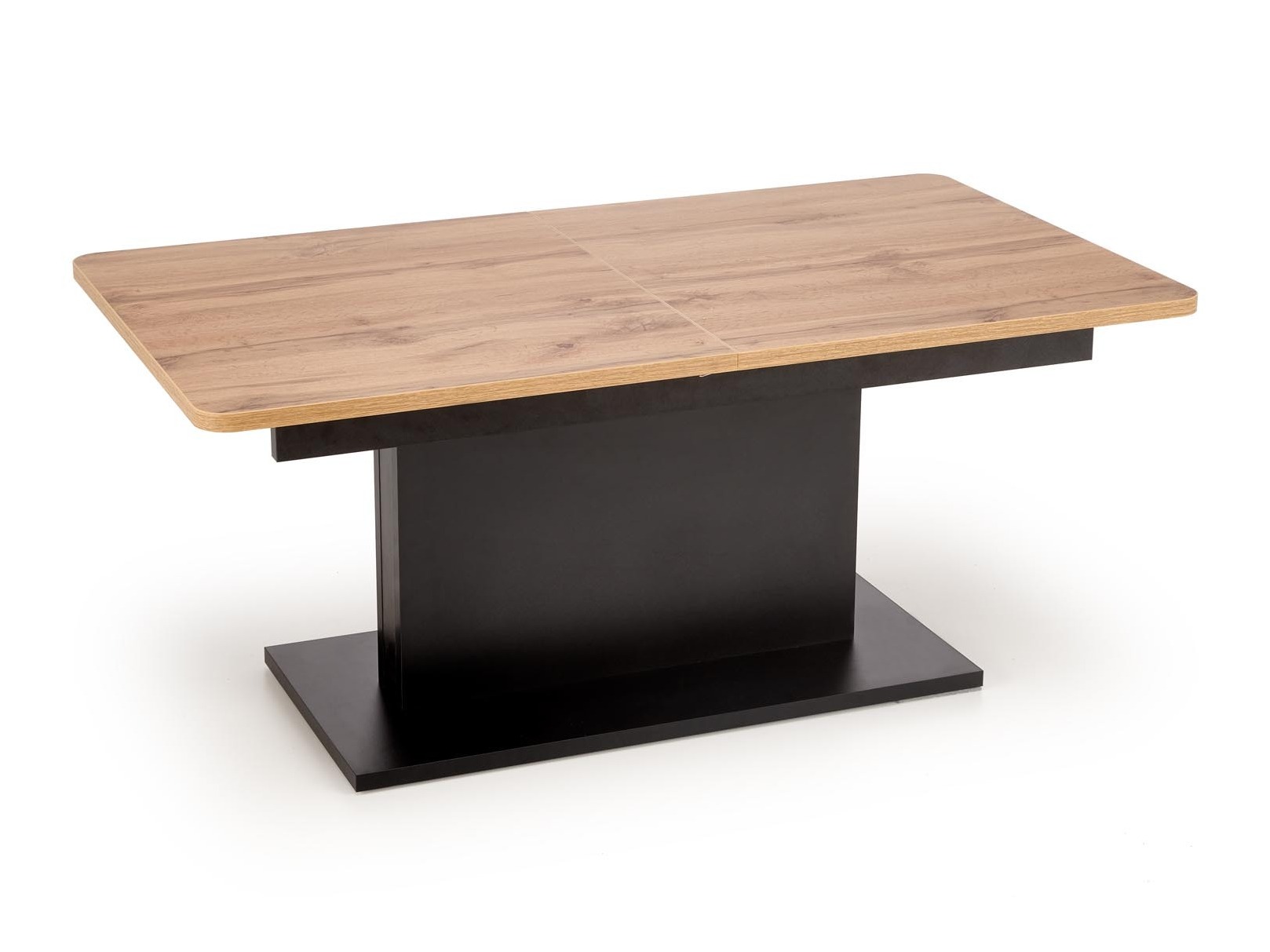 Mesa de centro extensível Houston 1253 (Carvalho wotan + Preto)