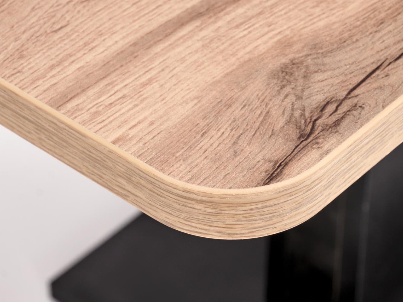 Mesa de centro extensível Houston 1253 (Carvalho wotan + Preto)