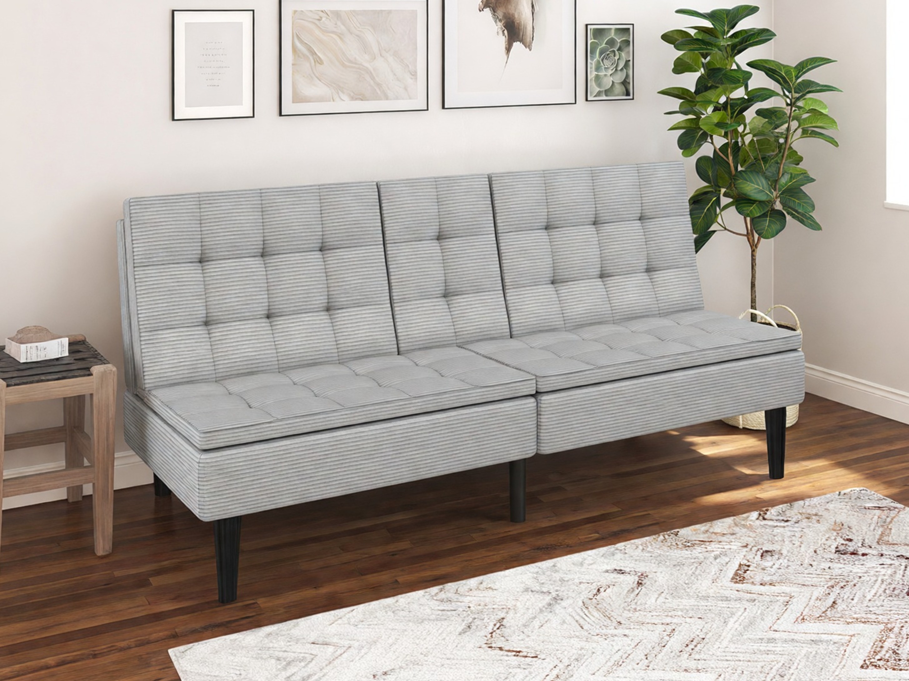 Sofá-cama Tulsa 683 (Cinzento)
