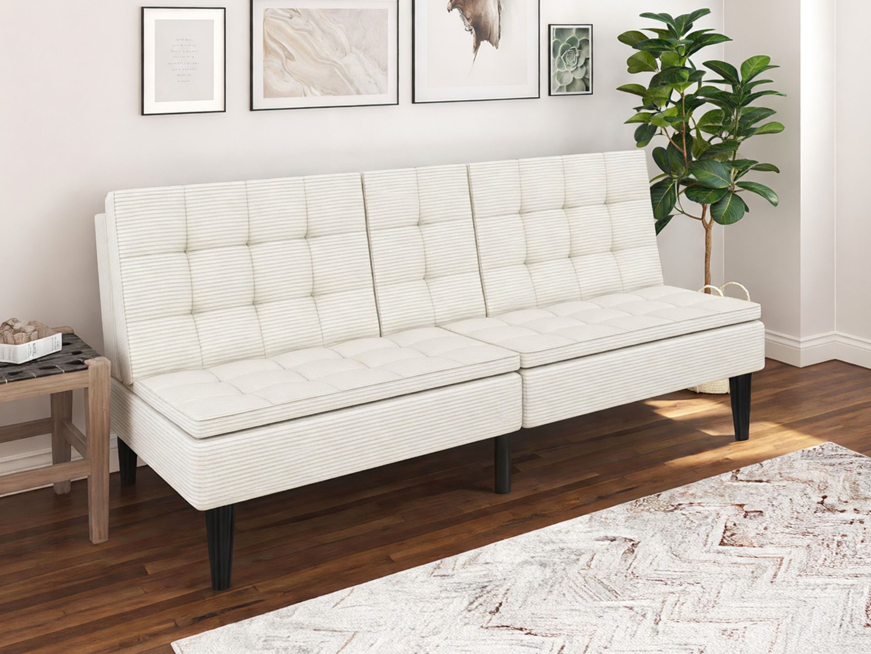 Sofá-cama Tulsa 683 (Creme)