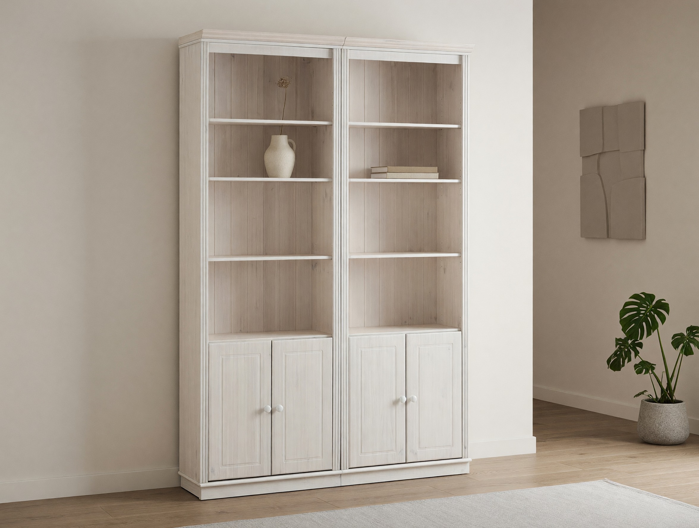 Conjunto de estante Saltoro 115 (Branco)