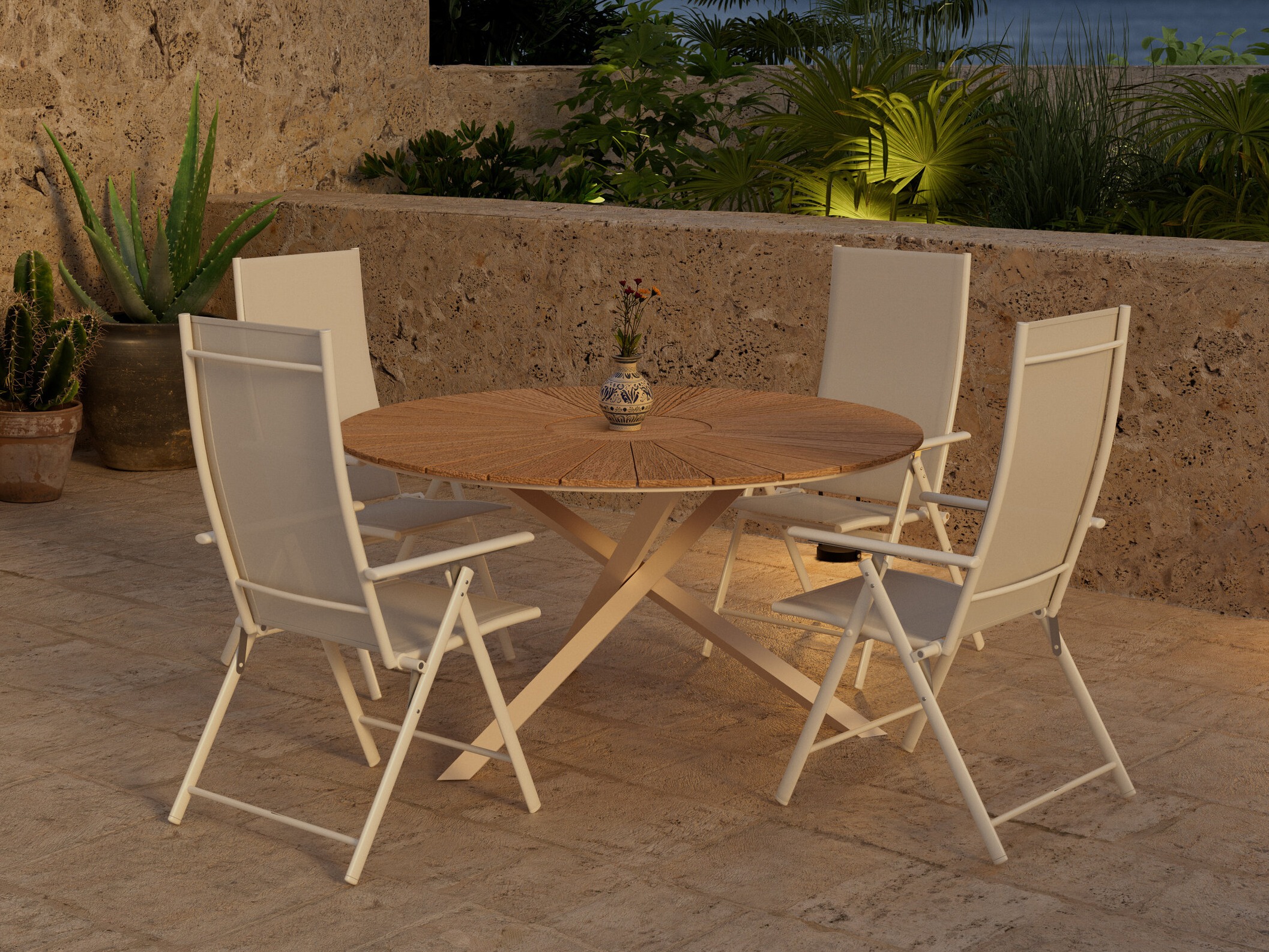 Conjunto de mesa e cadeiras Dallas 5209