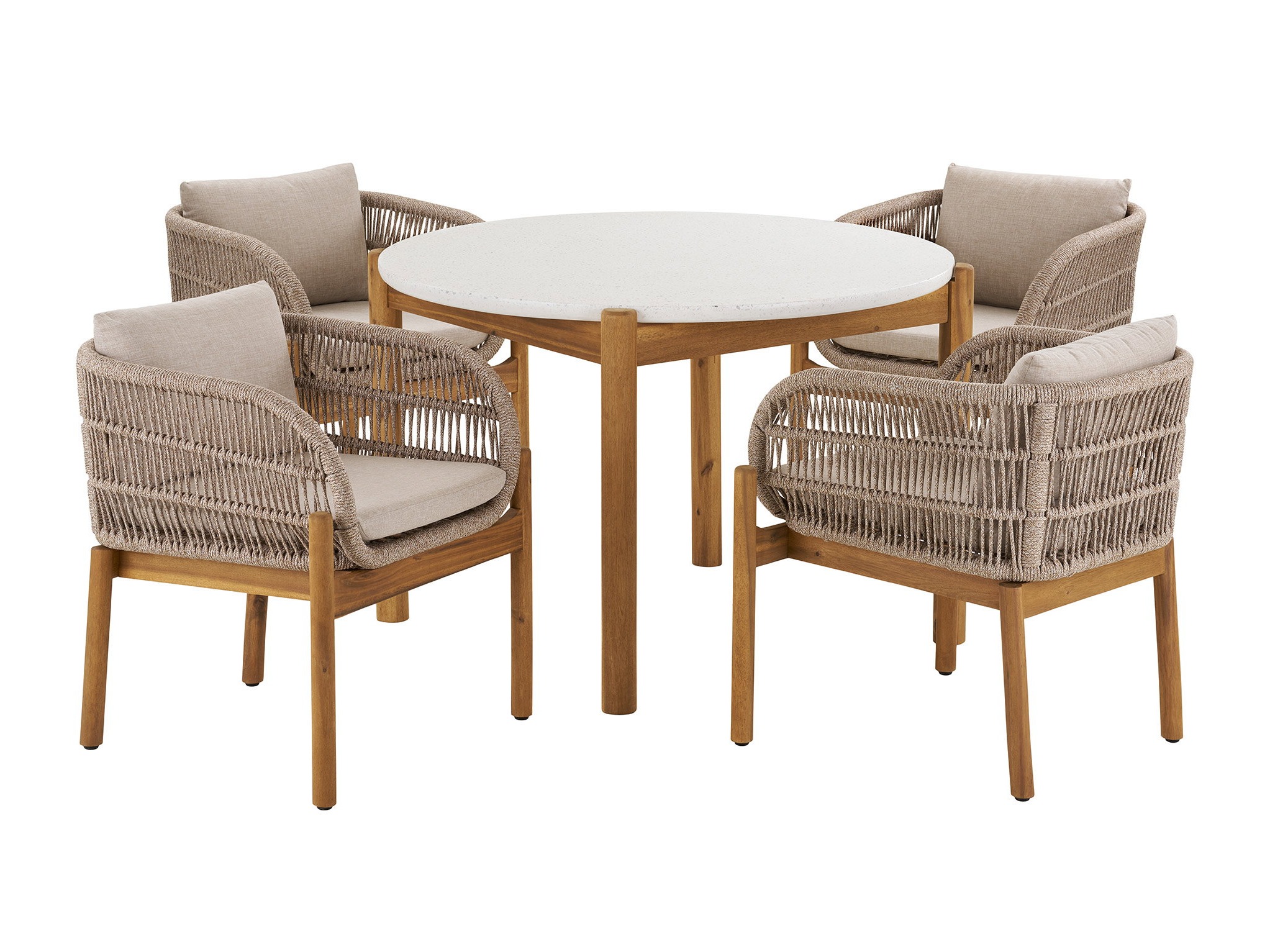 Conjunto de mesa e cadeiras Tivevai 108