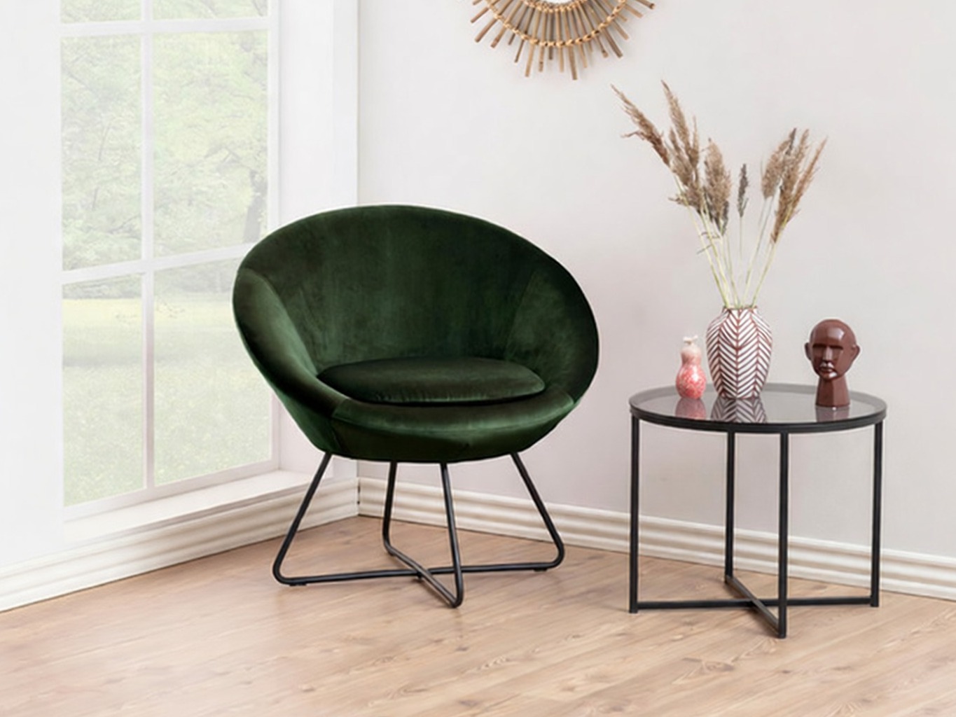 Poltrona Norsica 245 (Verde escuro + Preto)