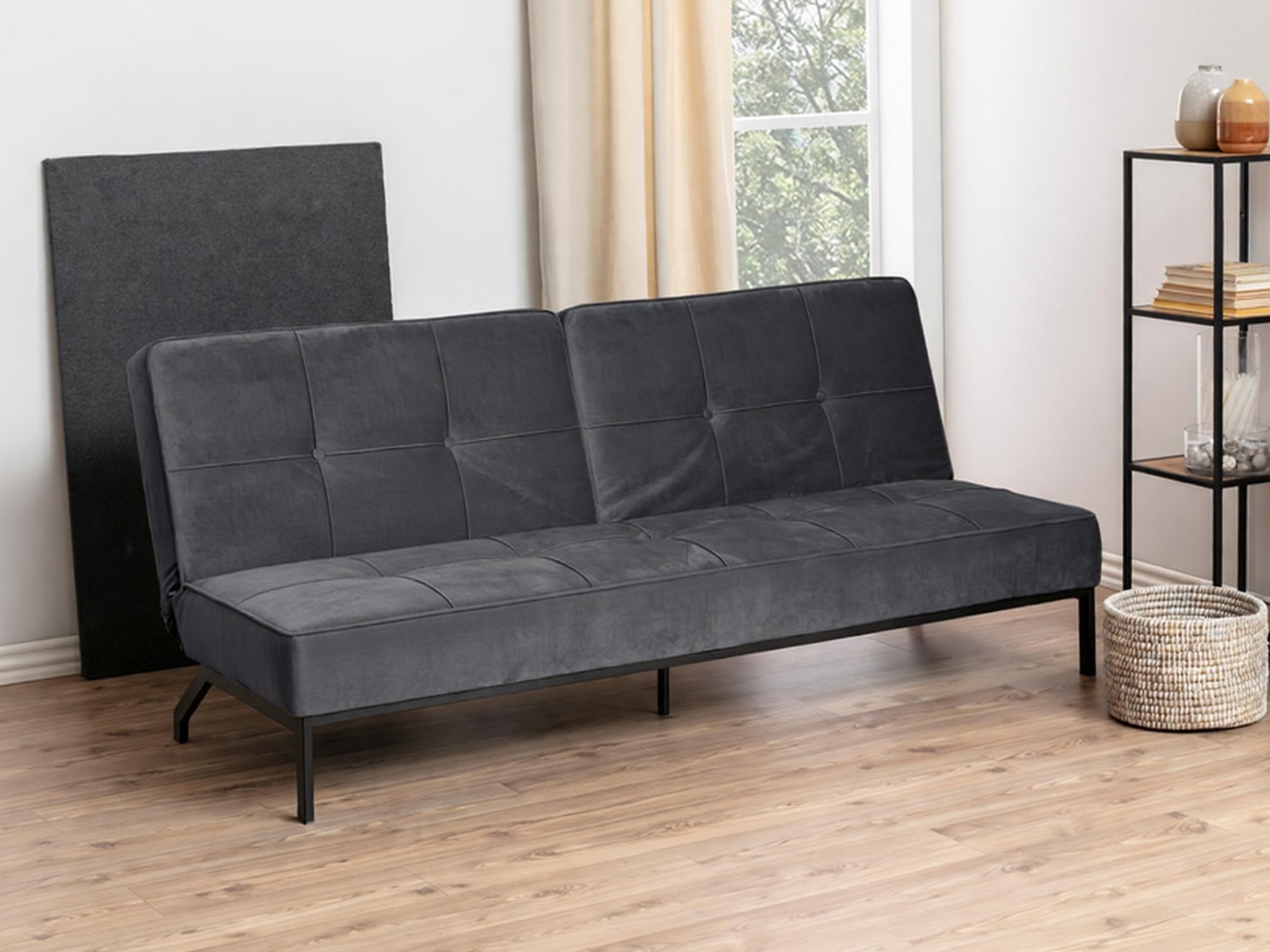 Sofá-cama Norsica 243 (Cinzento)