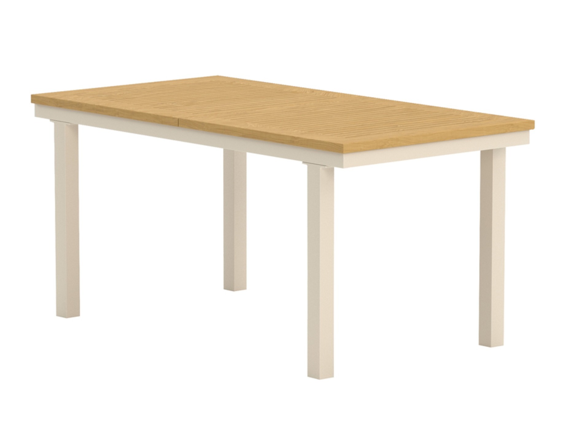 Conjunto de mesa e cadeiras Dallas 5203 (Teca + Bege)