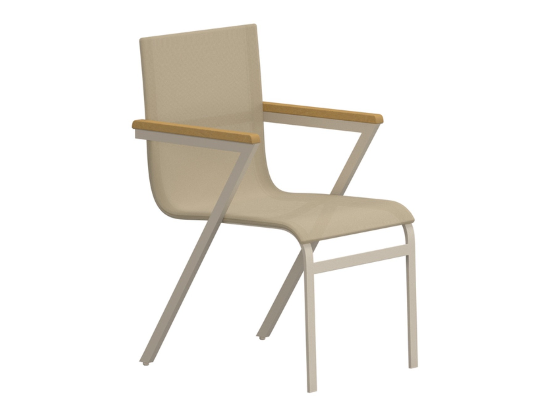 Conjunto de mesa e cadeiras Dallas 5203 (Teca + Bege)