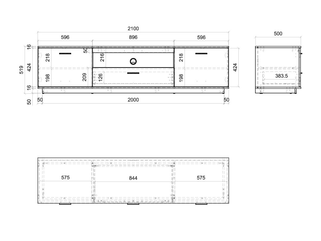 Móvel de TV Tencati 100