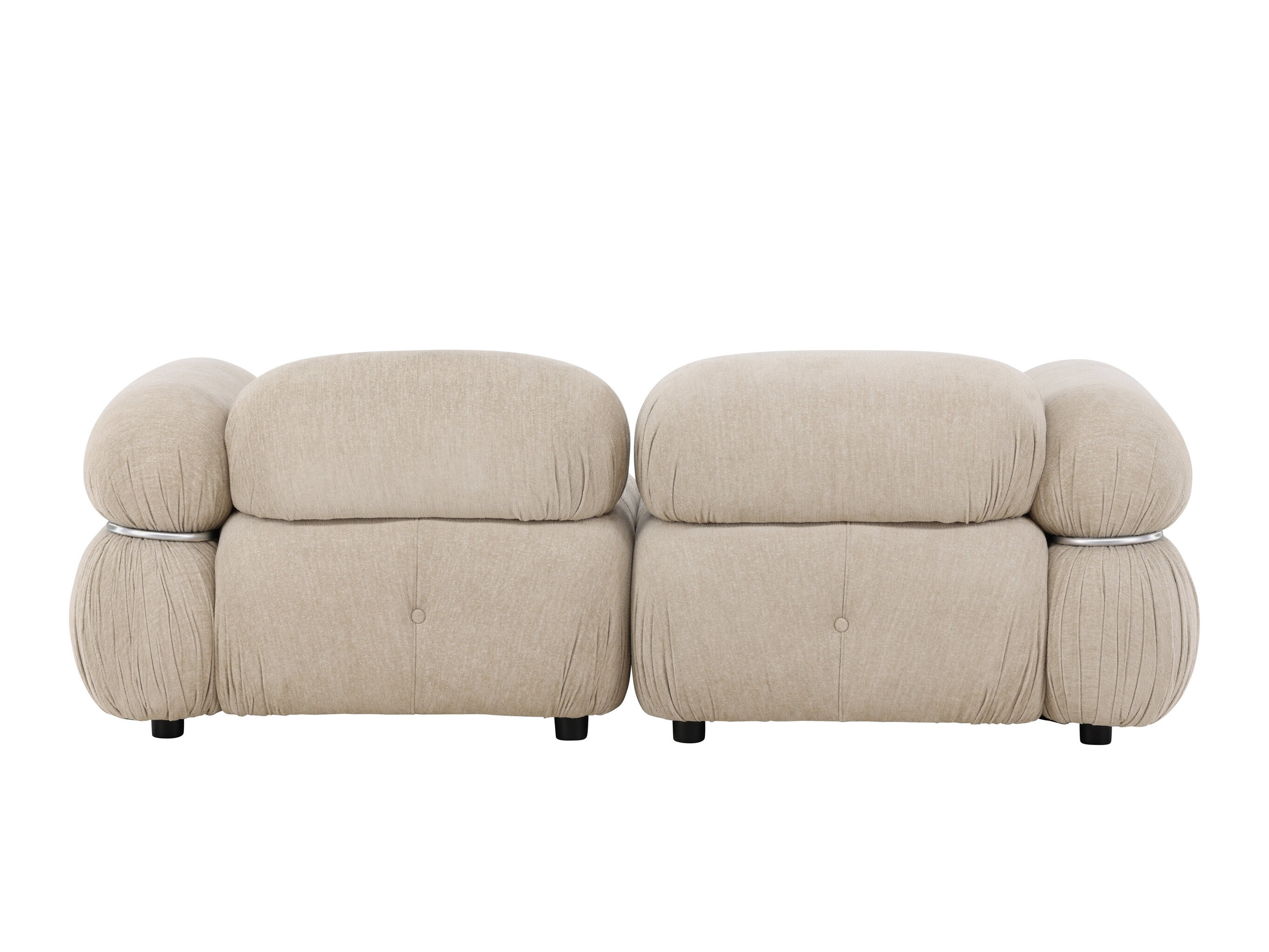 Sofá modular Evardale 103 (Bege + Prateado)