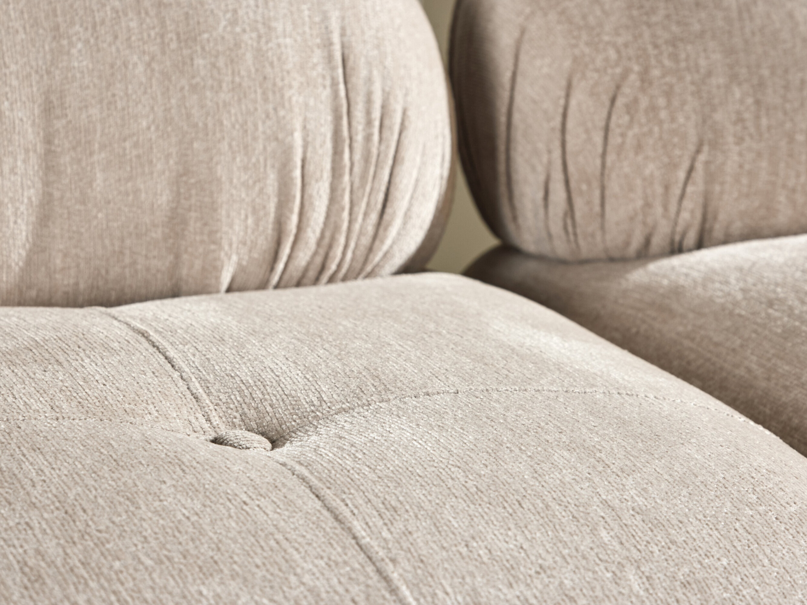 Sofá modular Evardale 104 (Bege + Prateado)