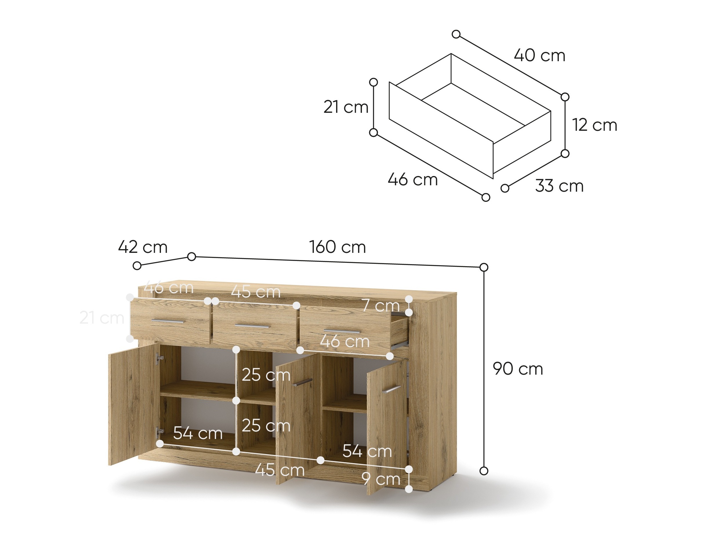 Cómoda Cirdelu 109 (Carvalho de san remo)