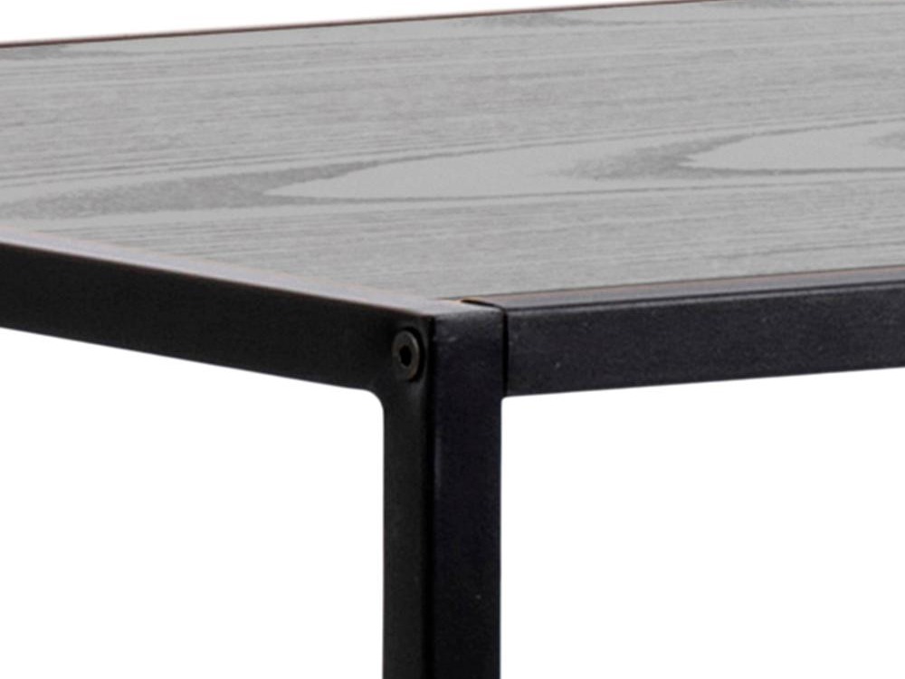 Mesa de bar Norsica Sevferi 162 (Preto + Madeira de freixo escura)