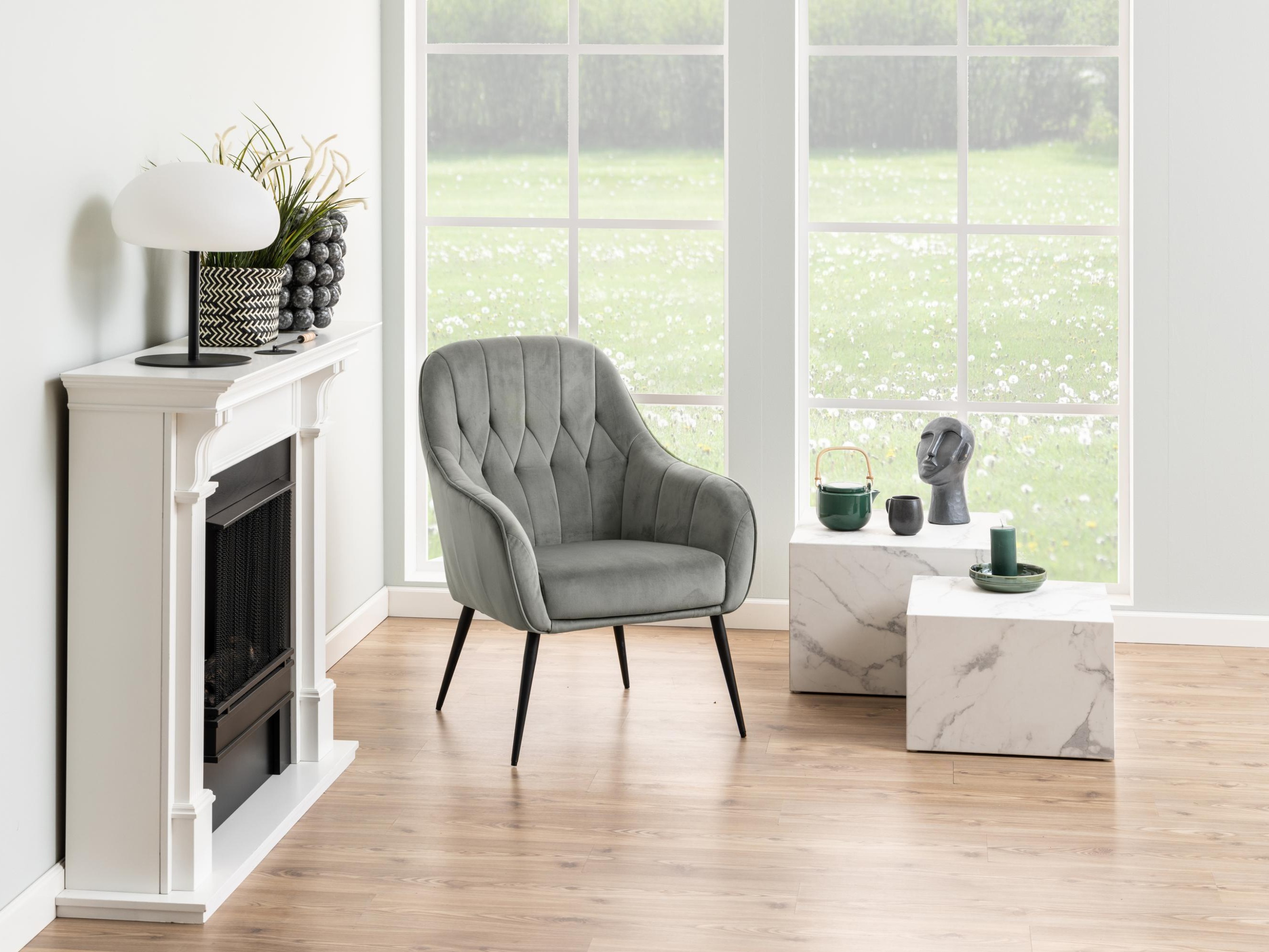 Conjunto de mesa de centro Norsica 603 (Marmore branco)