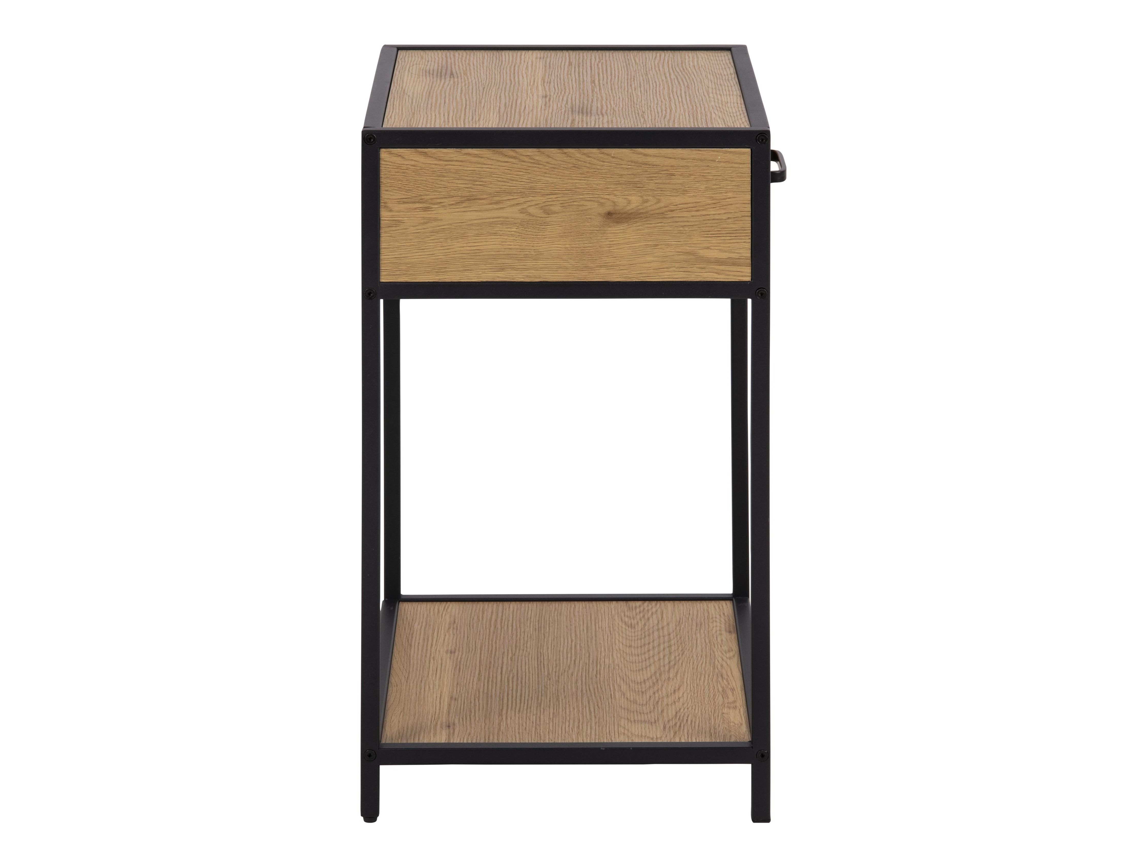 Mesa de cabeceira Norsica Sevferi 128 (Carvalho selvagem + Preto)