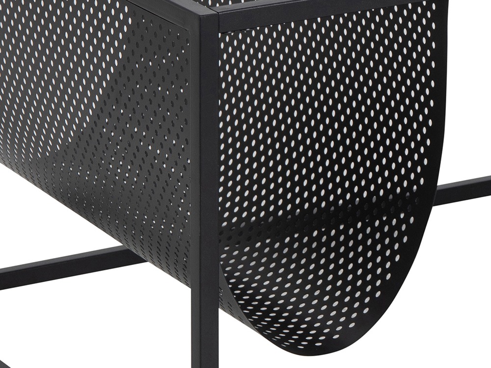 Mesa de centro Norsica Sevferi 130 (Cinza preta + Preto)