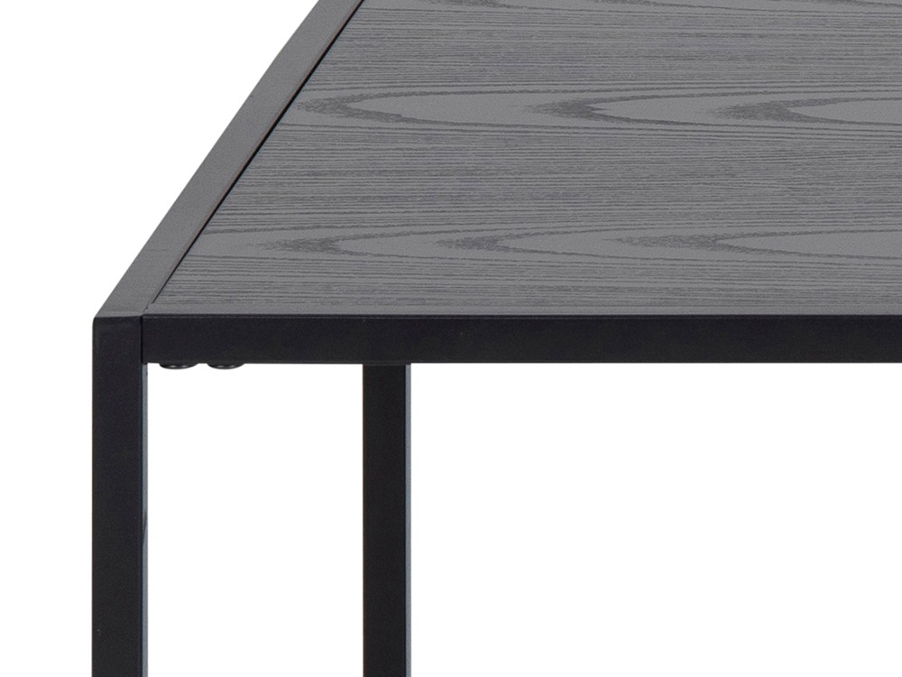 Mesa de centro Norsica Sevferi 130 (Cinza preta + Preto)