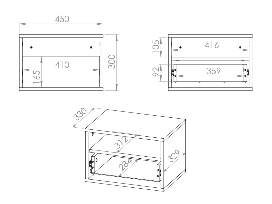 Mesa de cabeceira Morsero 106