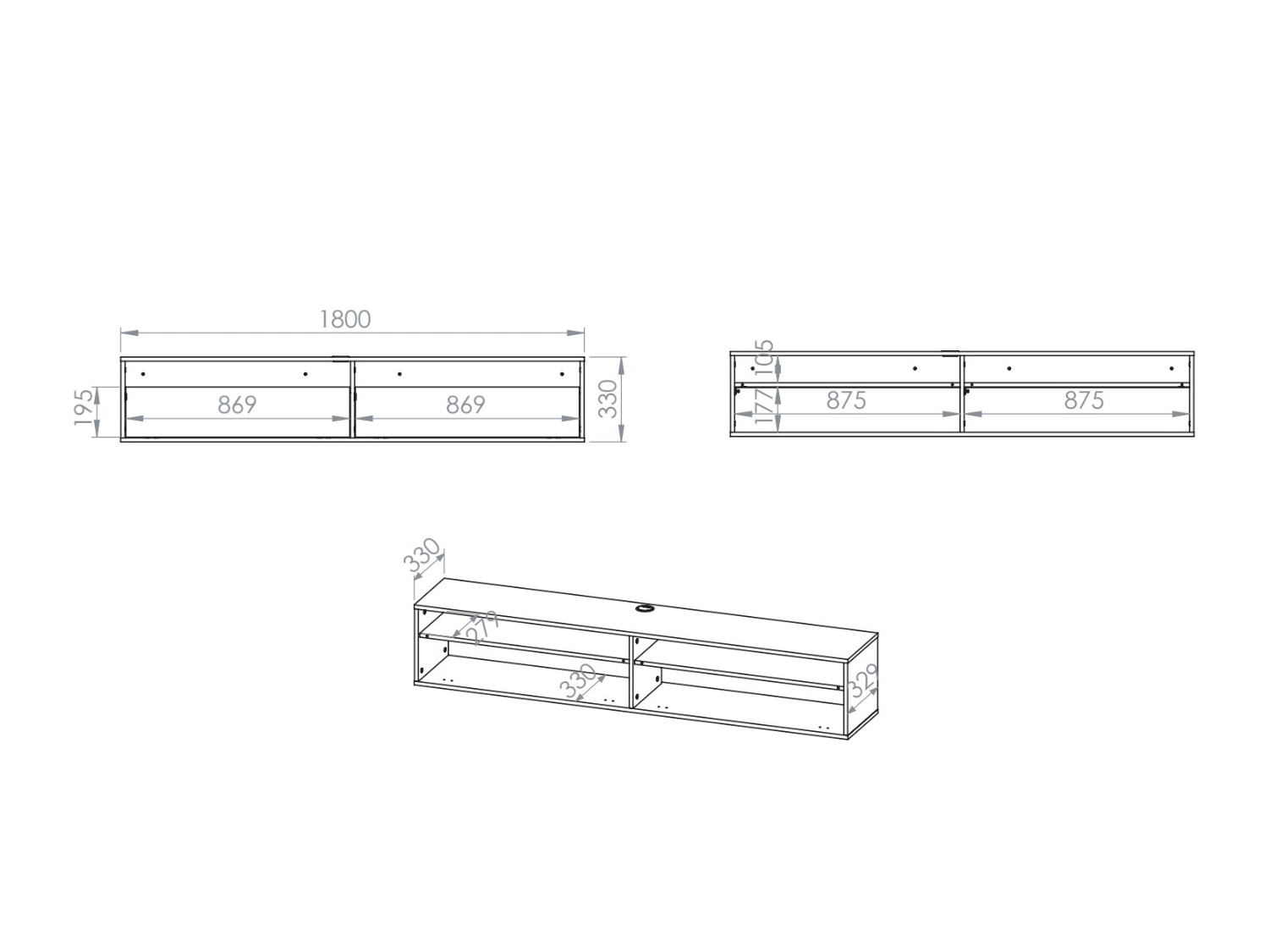 Móvel de TV Morsero 105
