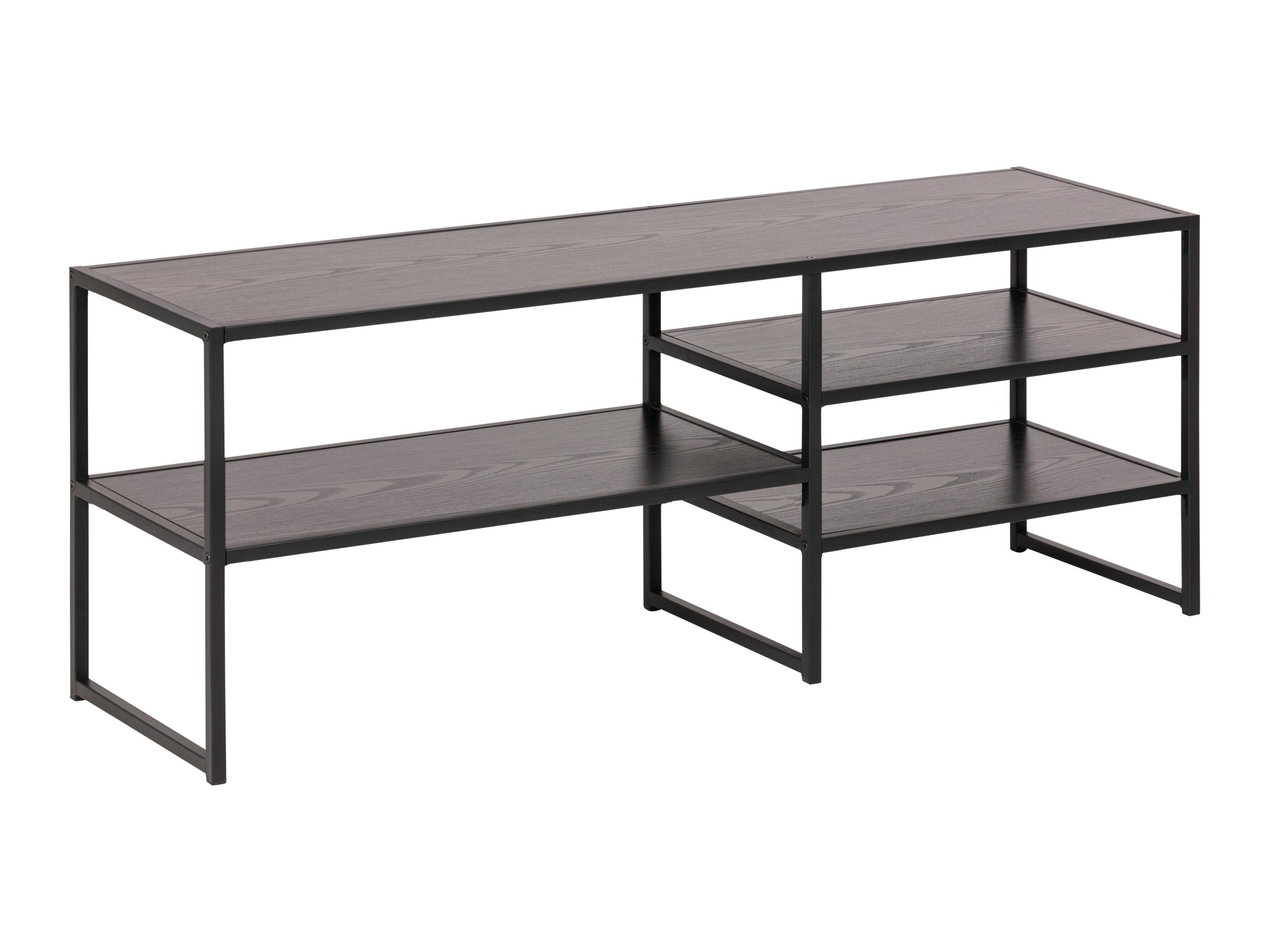 Móvel de TV Norsica Sevferi 135 (Cinza preta + Preto)