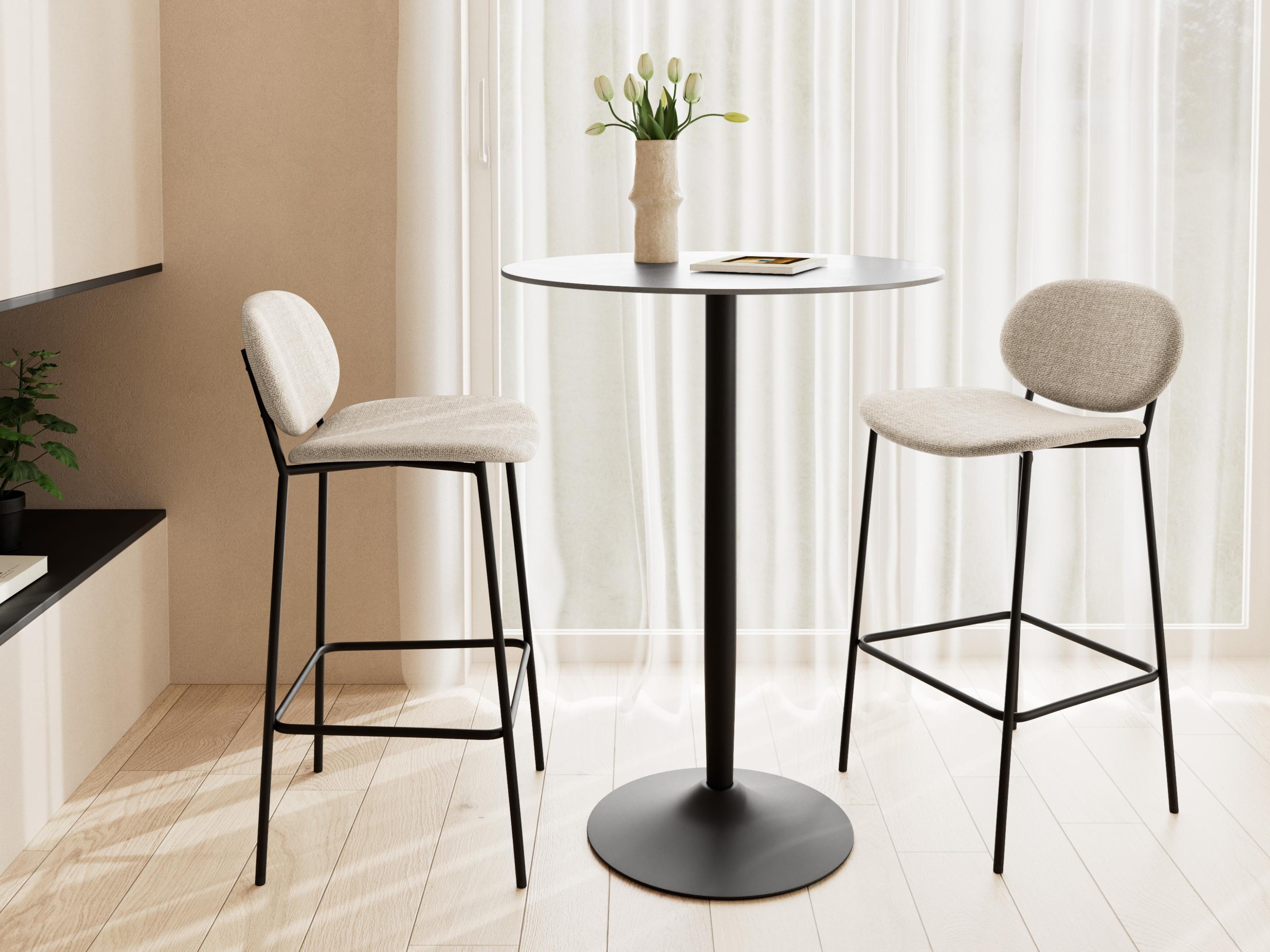 Mesa de bar Norsica 863 (Mármore preto)