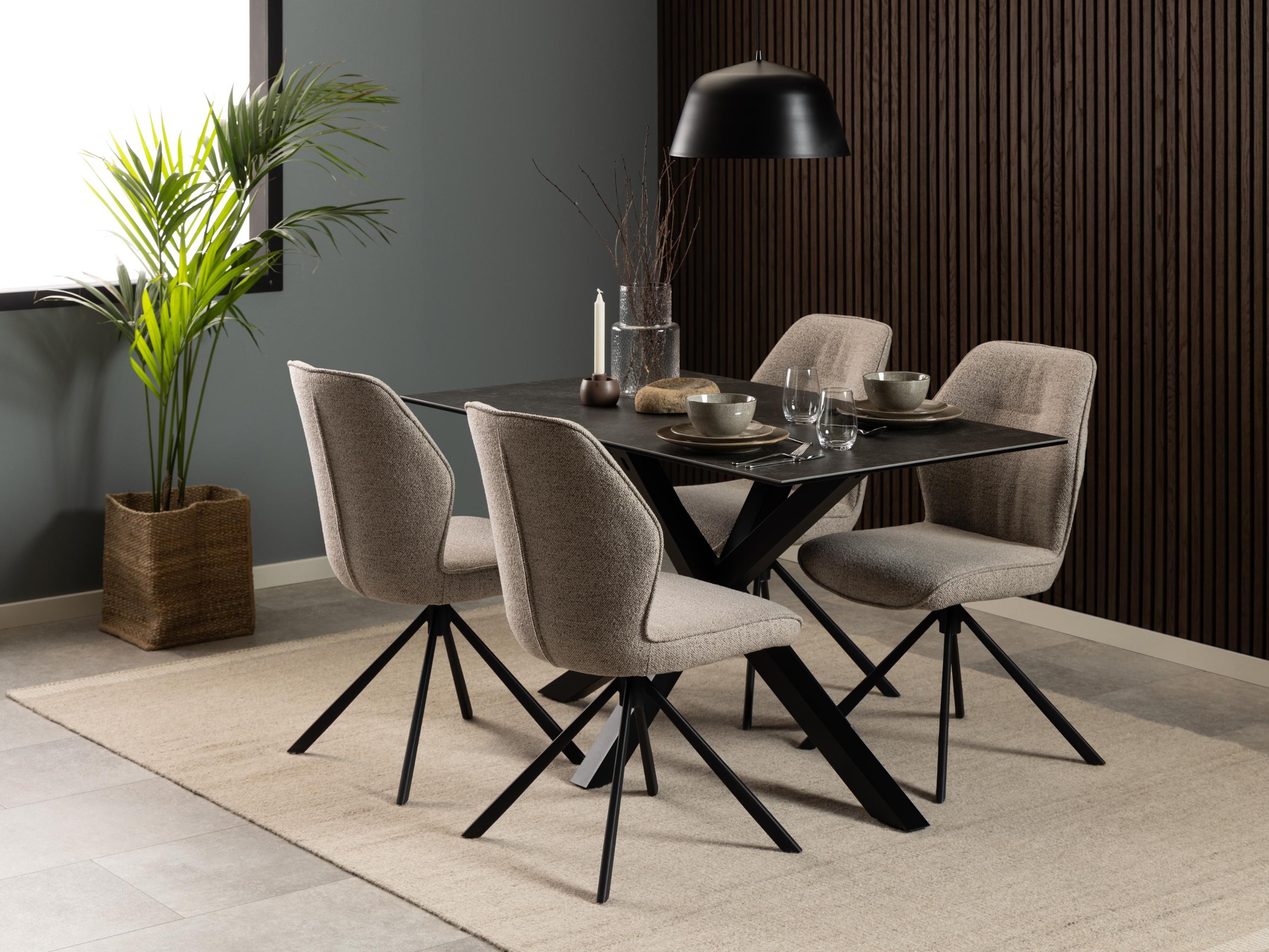 Cadeira Norsica 679 (Creme + Preto)