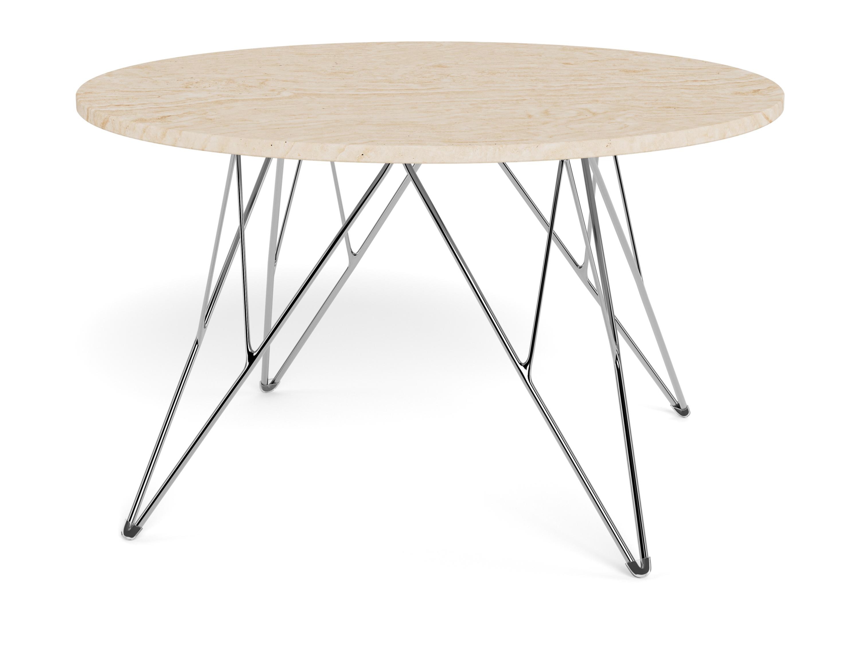 Mesa de centro Norsica 820 (Bege + Prateado)