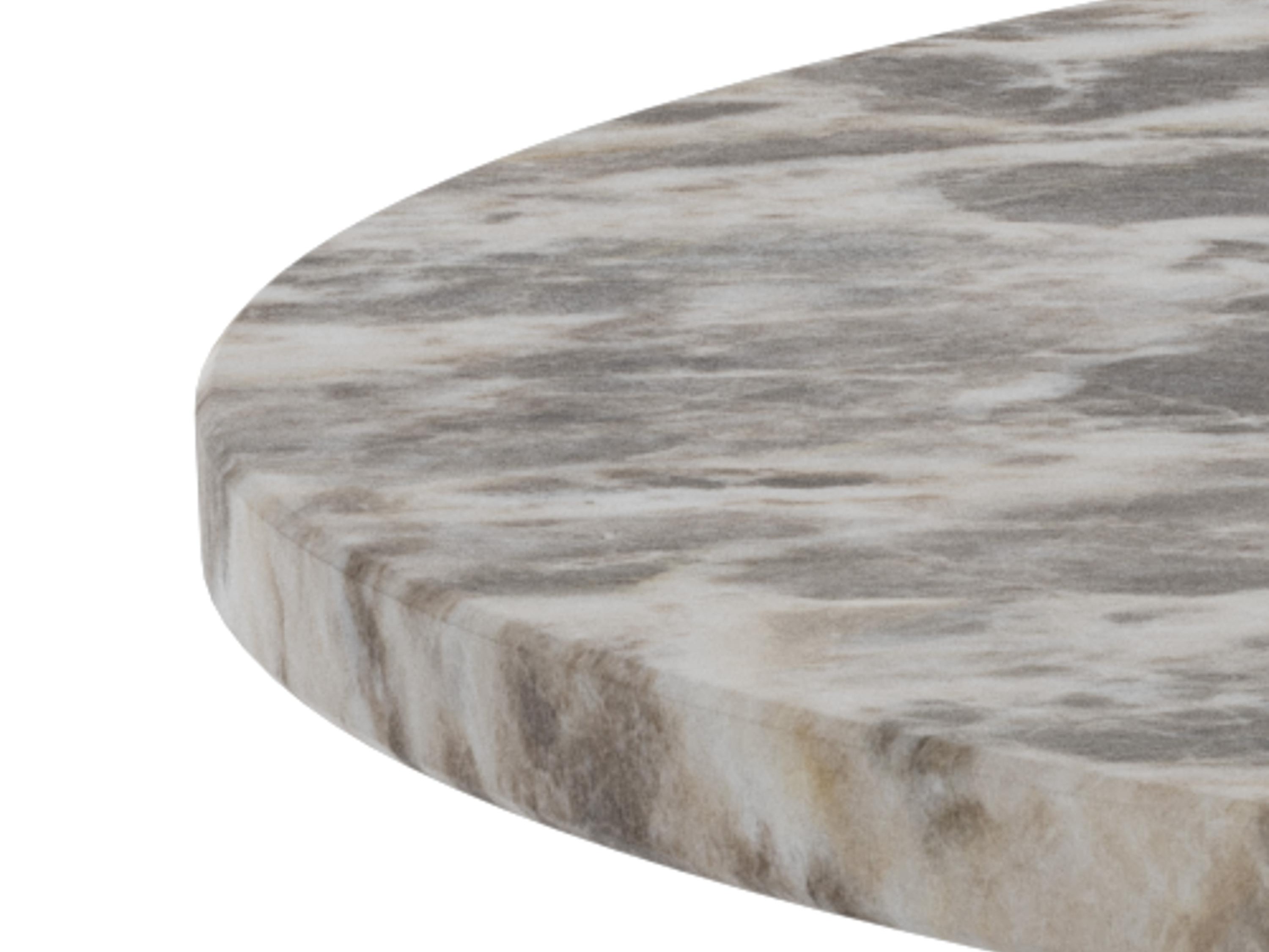 Mesa de centro Norsica 820 (Cinzento + Prateado)