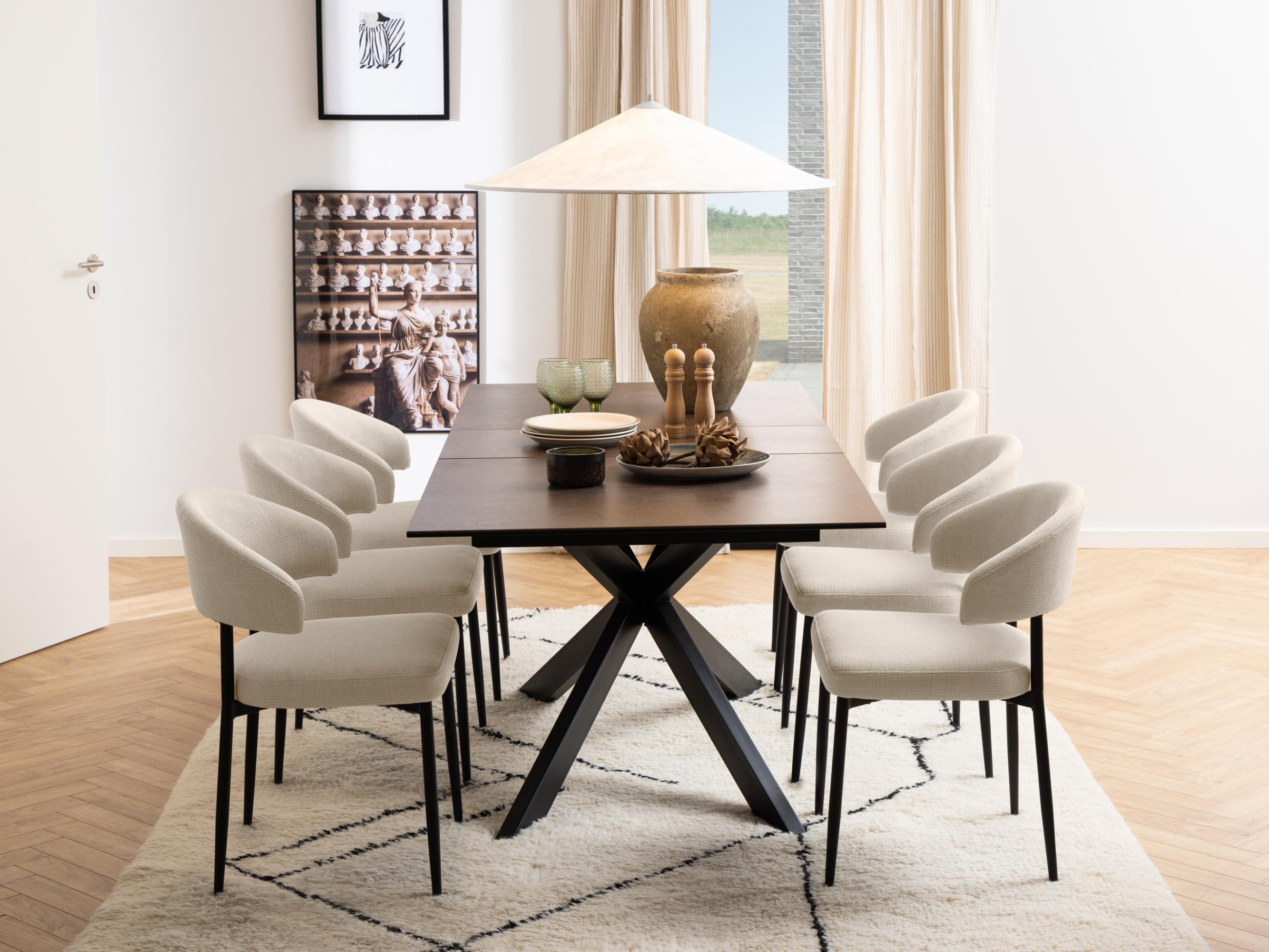 Mesa Norsica 685 (Preto + Castanho)