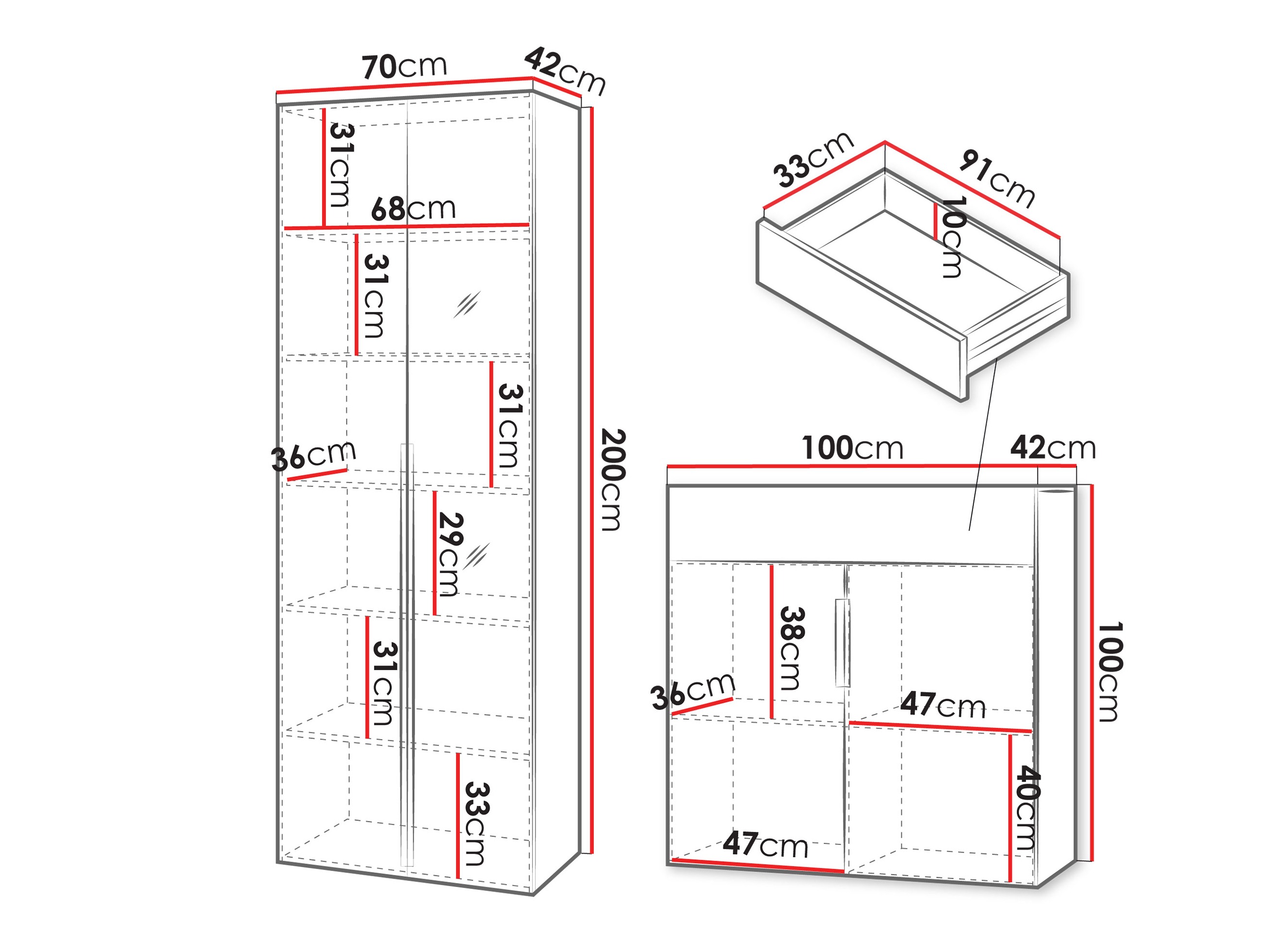 Conjunto para corredor Comfivo Magister II
