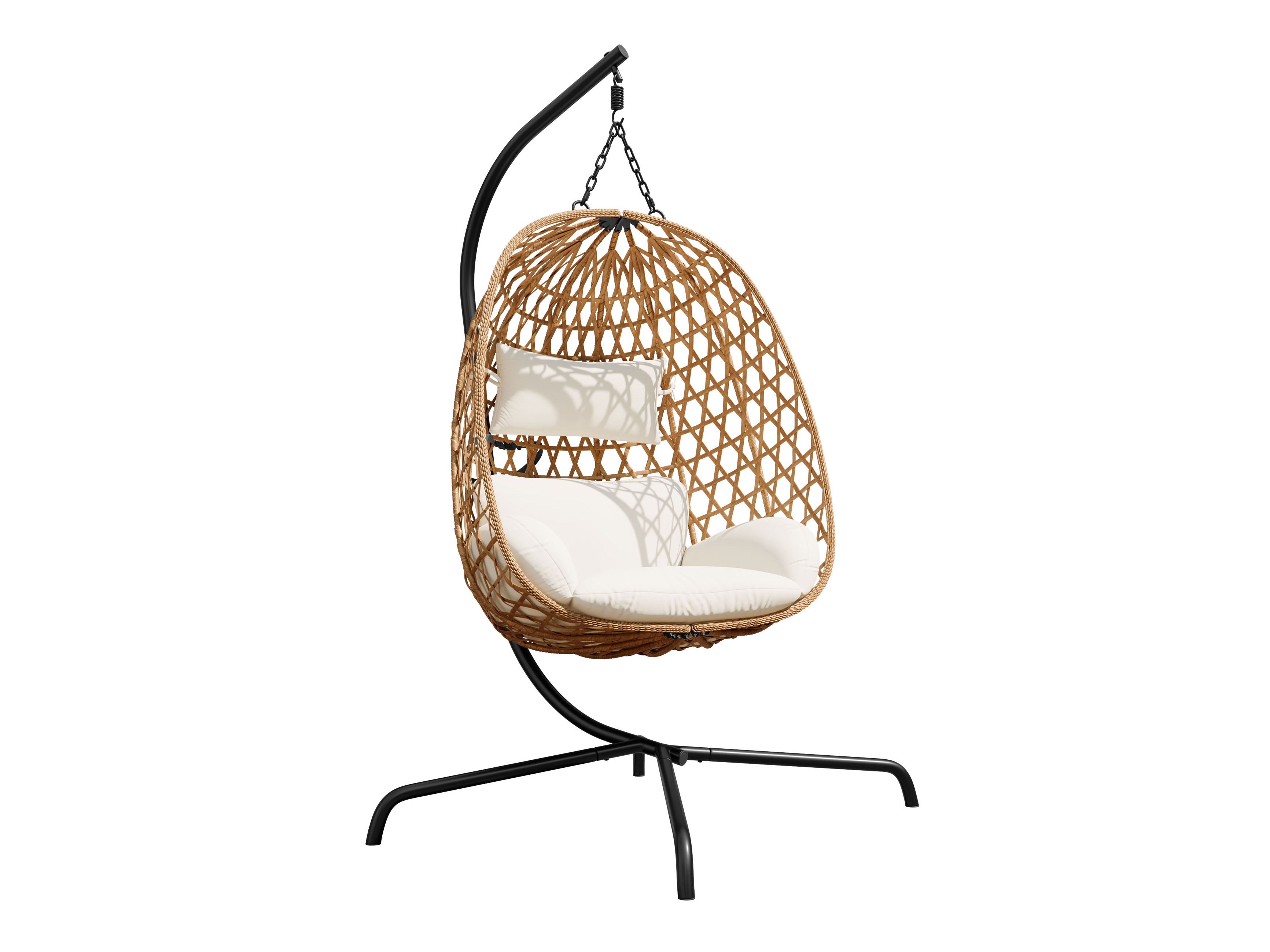 Cadeira suspensa Magistra (Creme + Preto)