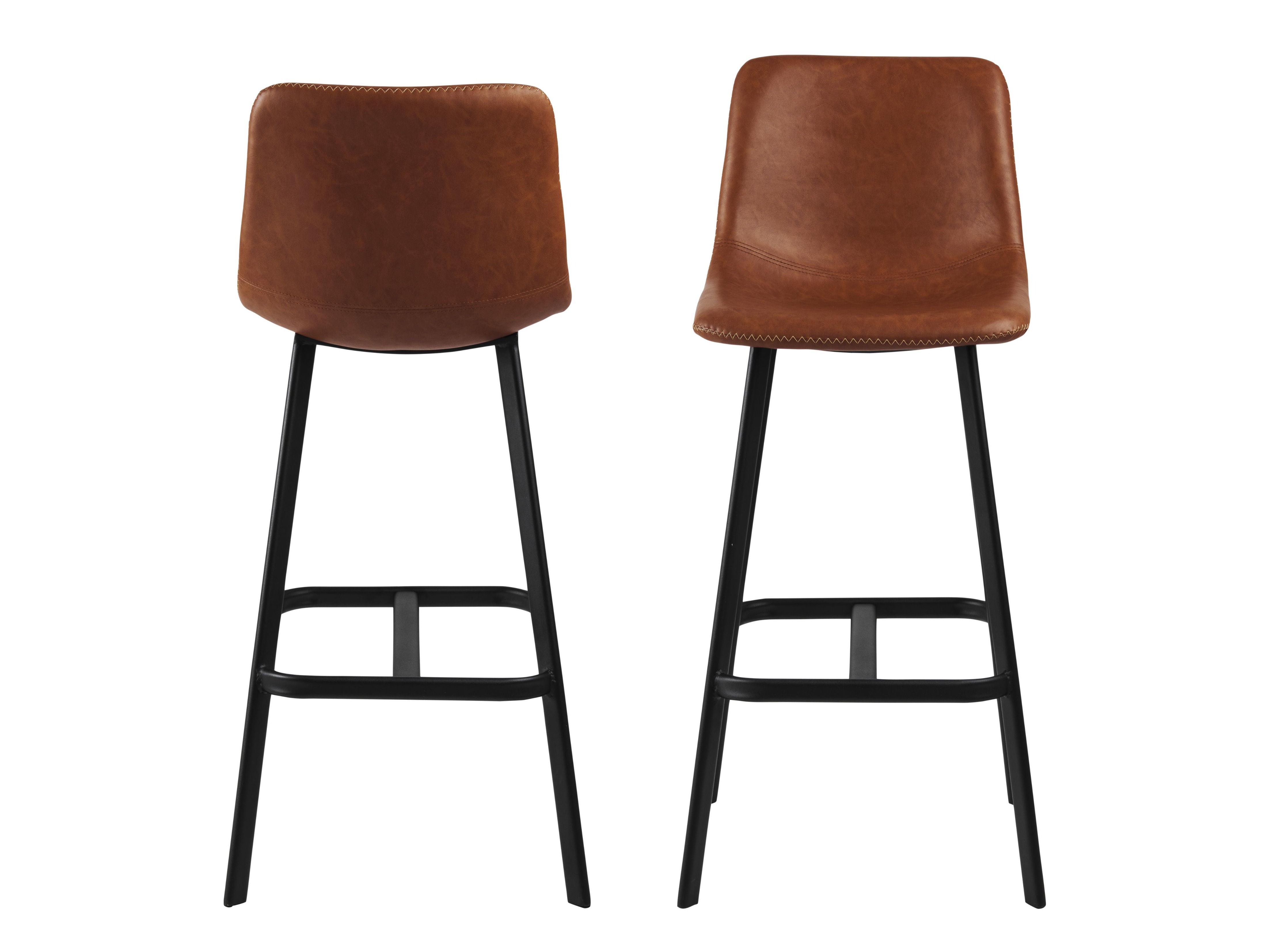 Banco de bar Norsica 444 (Preto + Castanho)