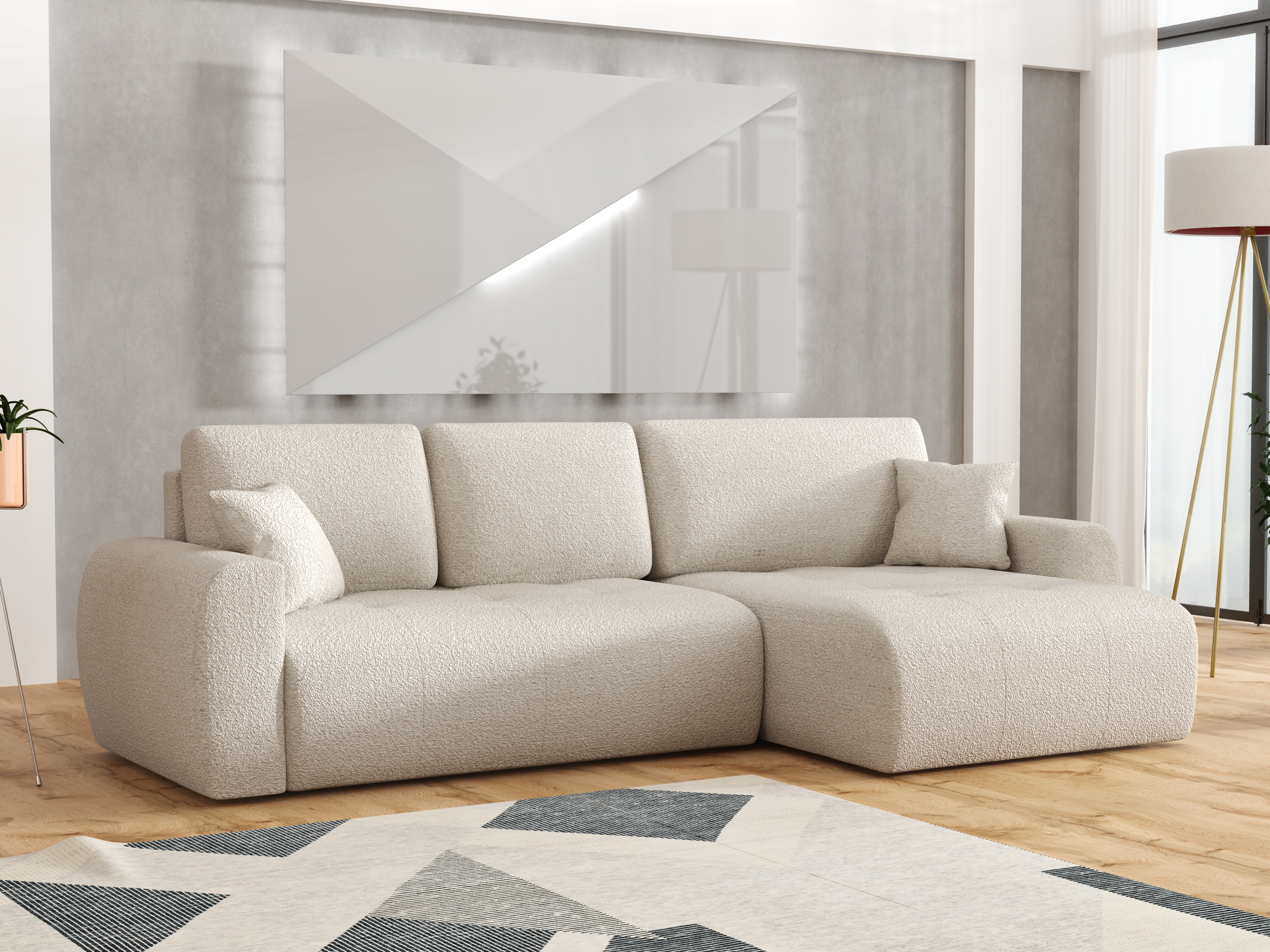 Sofá de canto SP6776 com um pequeno defeito