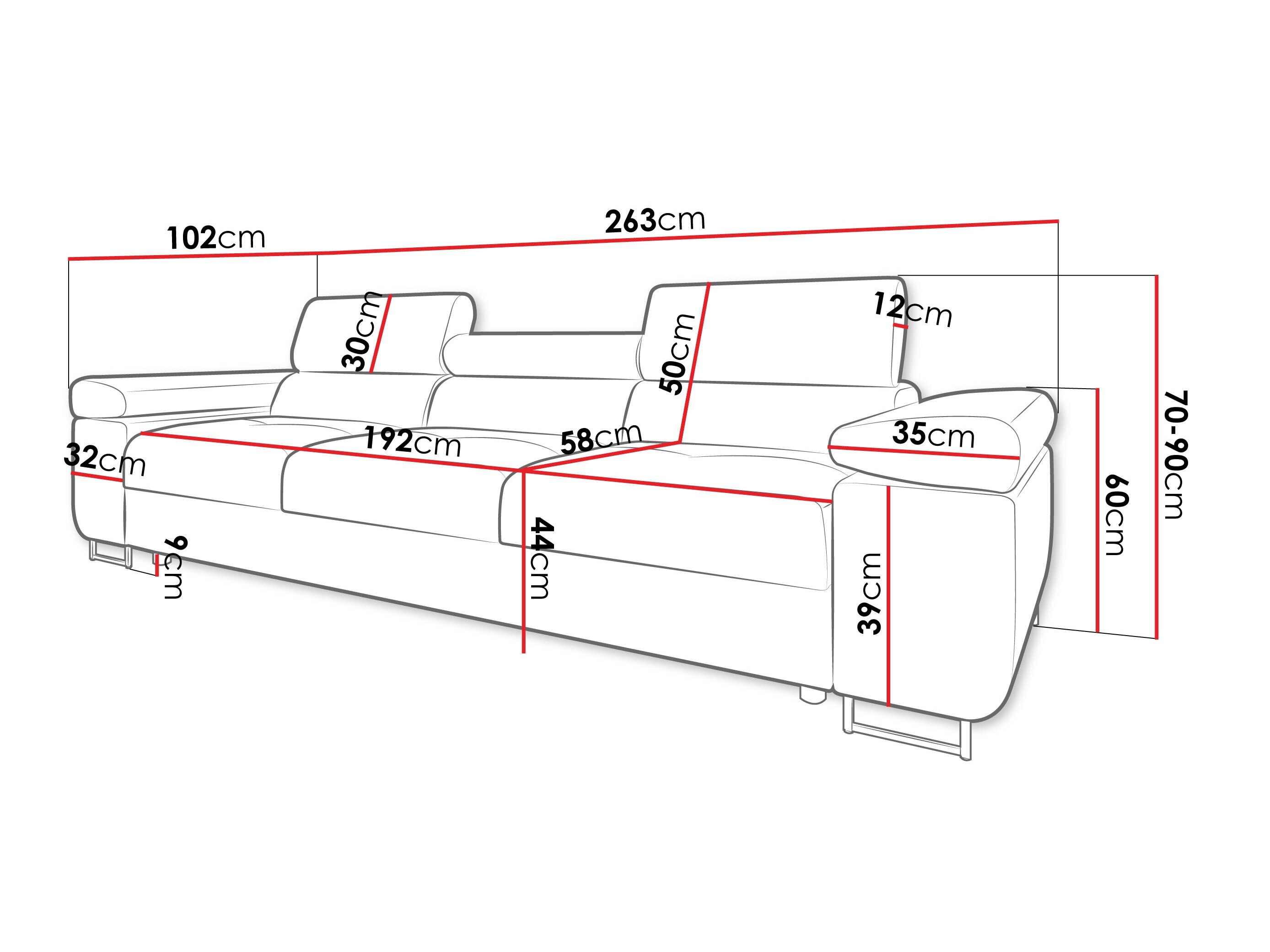 Sofá SP6771 com um pequeno defeito