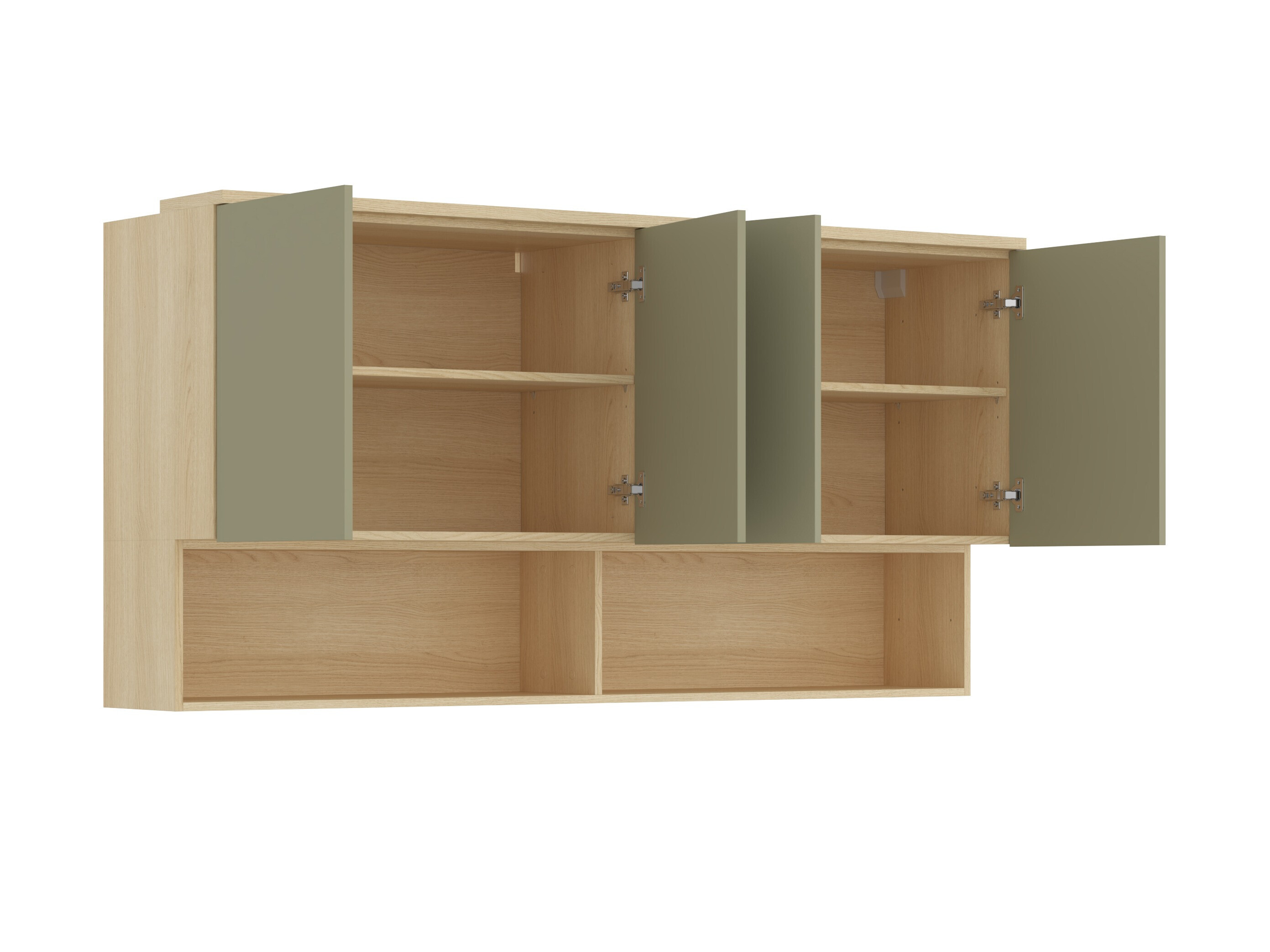 Conjunto para quarto Nolcala 124 (Carvalho + Eucalipto)
