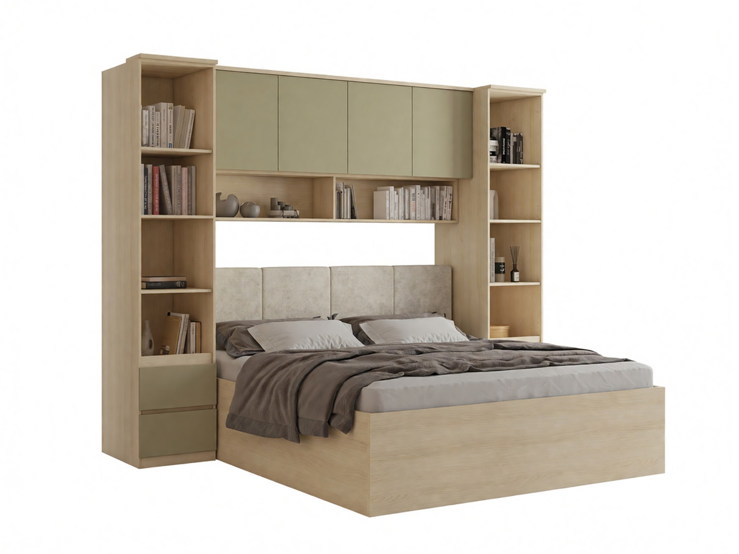 Conjunto para quarto Nolcala 124 (Carvalho + Eucalipto)