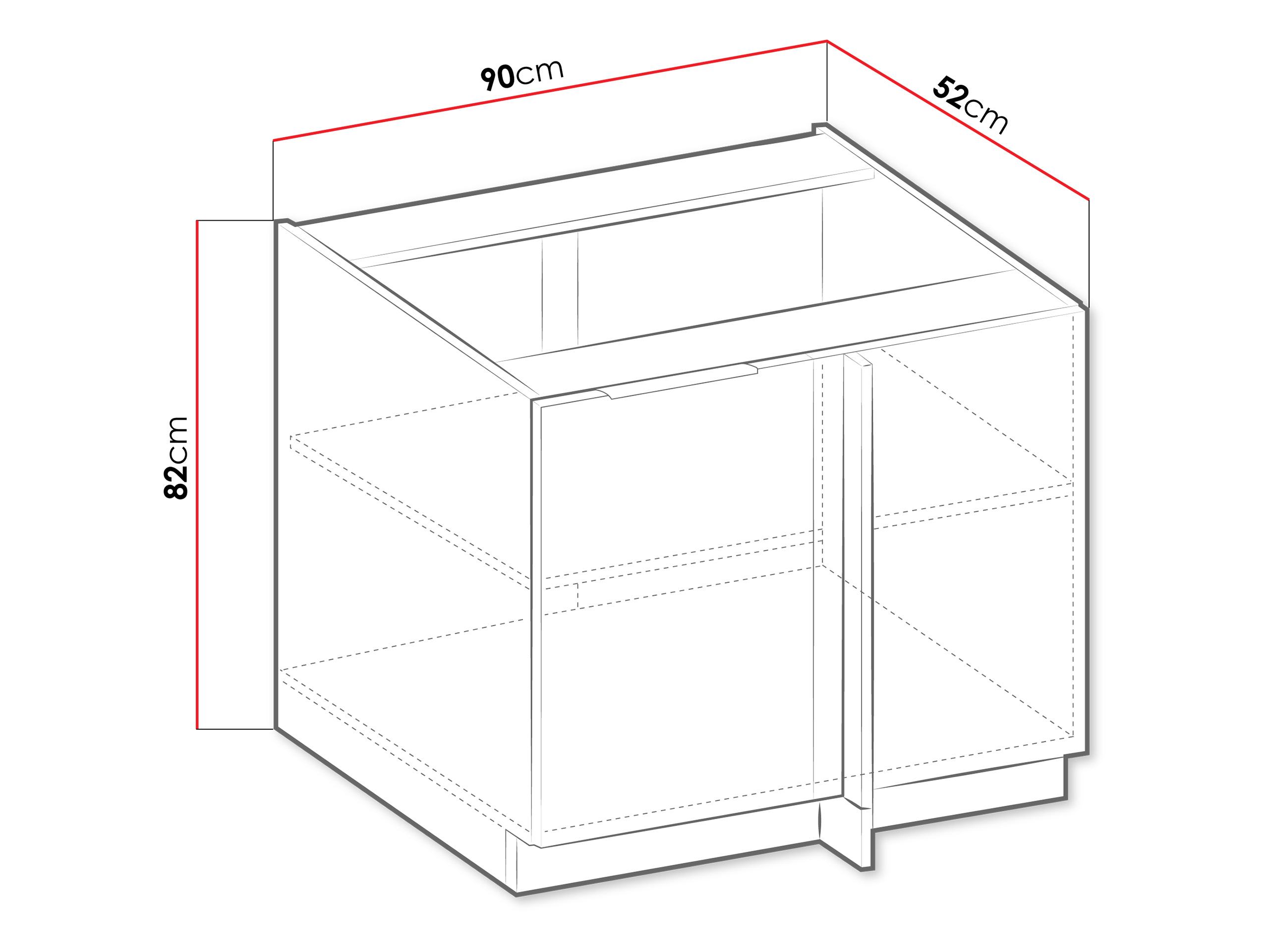 Armário modular com portas Sole 100