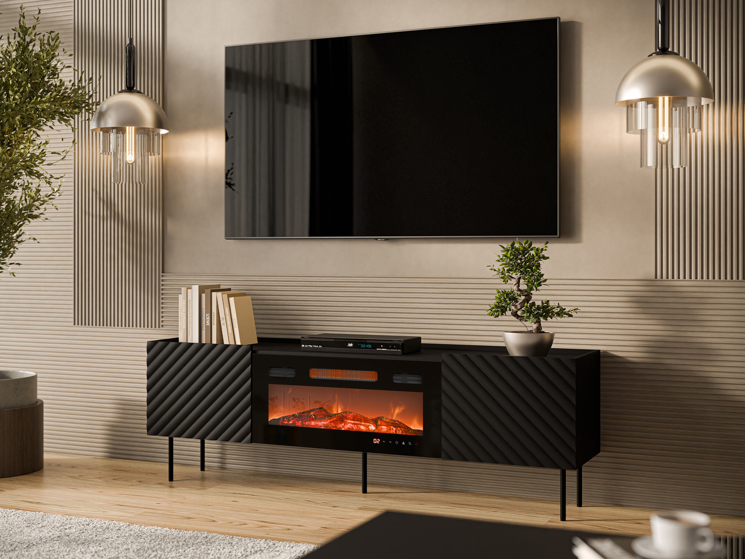 Móvel de TV Sillen III (Preto)