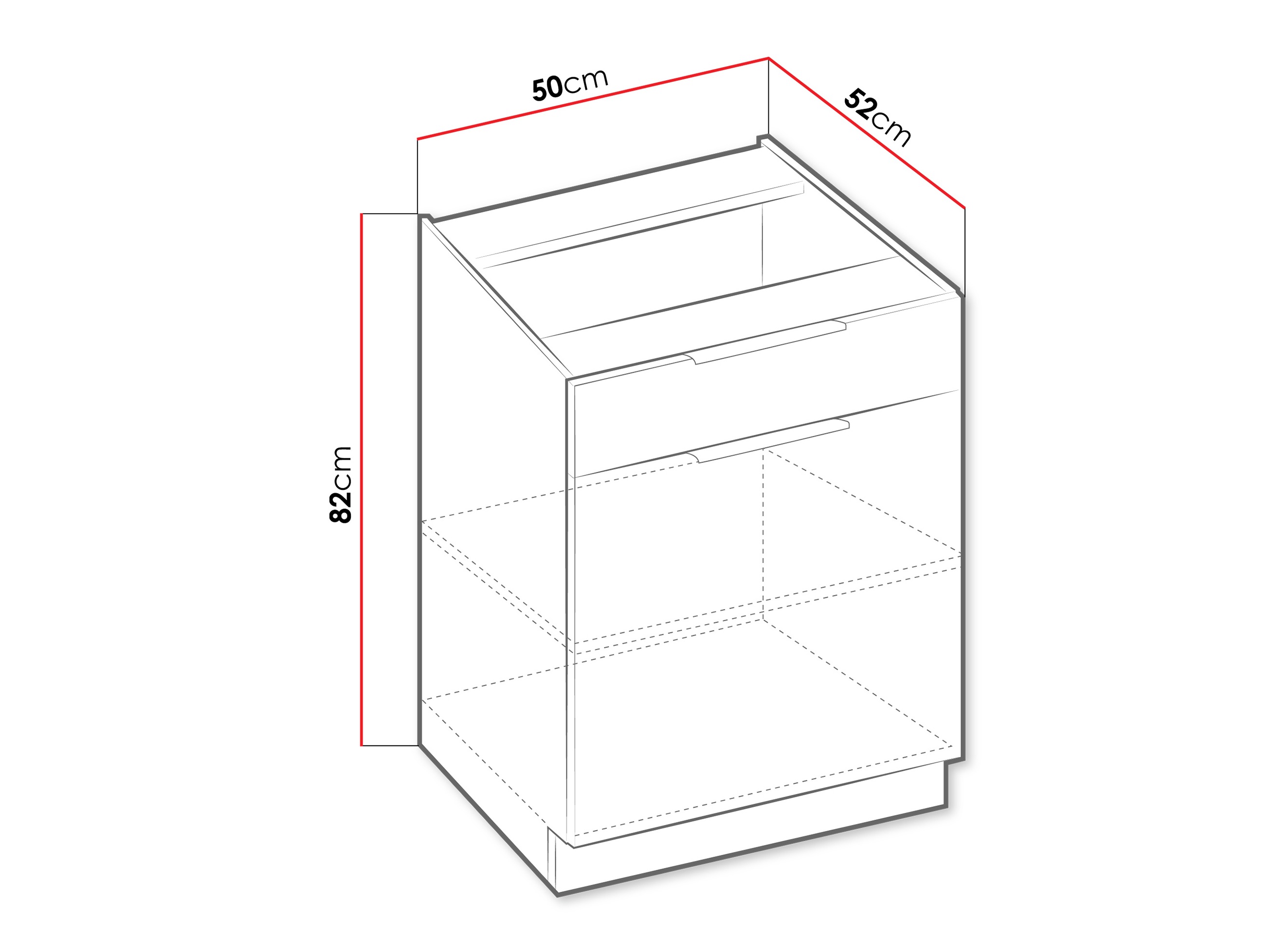 Armário modular com gaveta e portas Sole 121