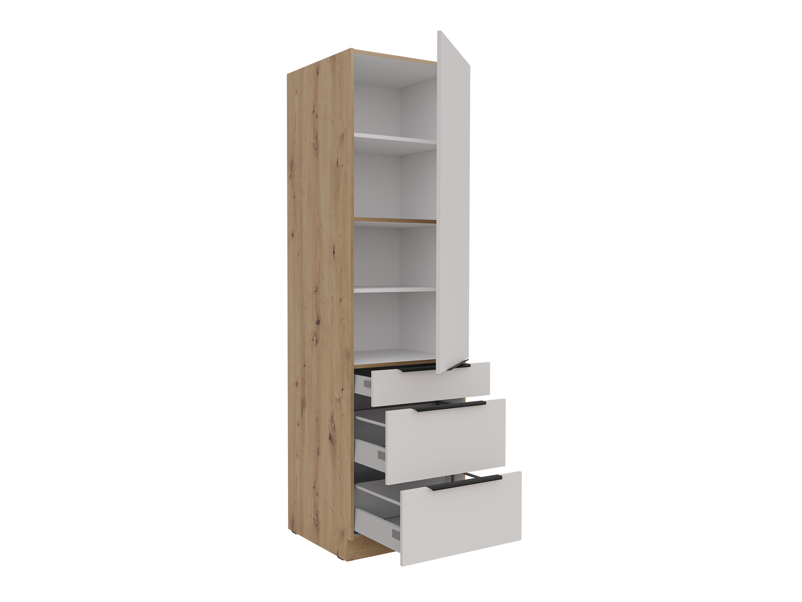 Armário modular com gaveta e portas Sole 132