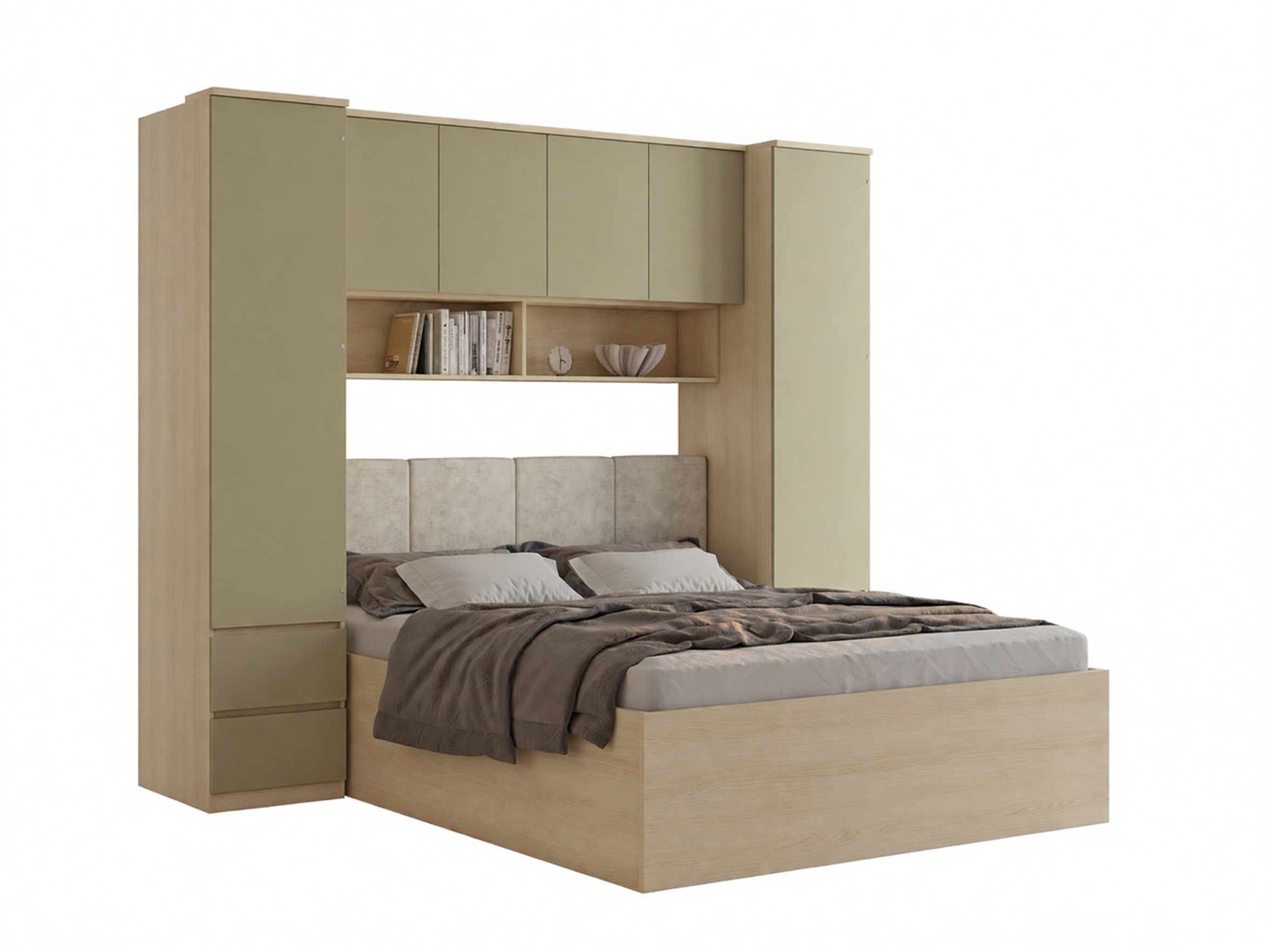 Conjunto para quarto Nolcala 125 (Carvalho + Eucalipto)