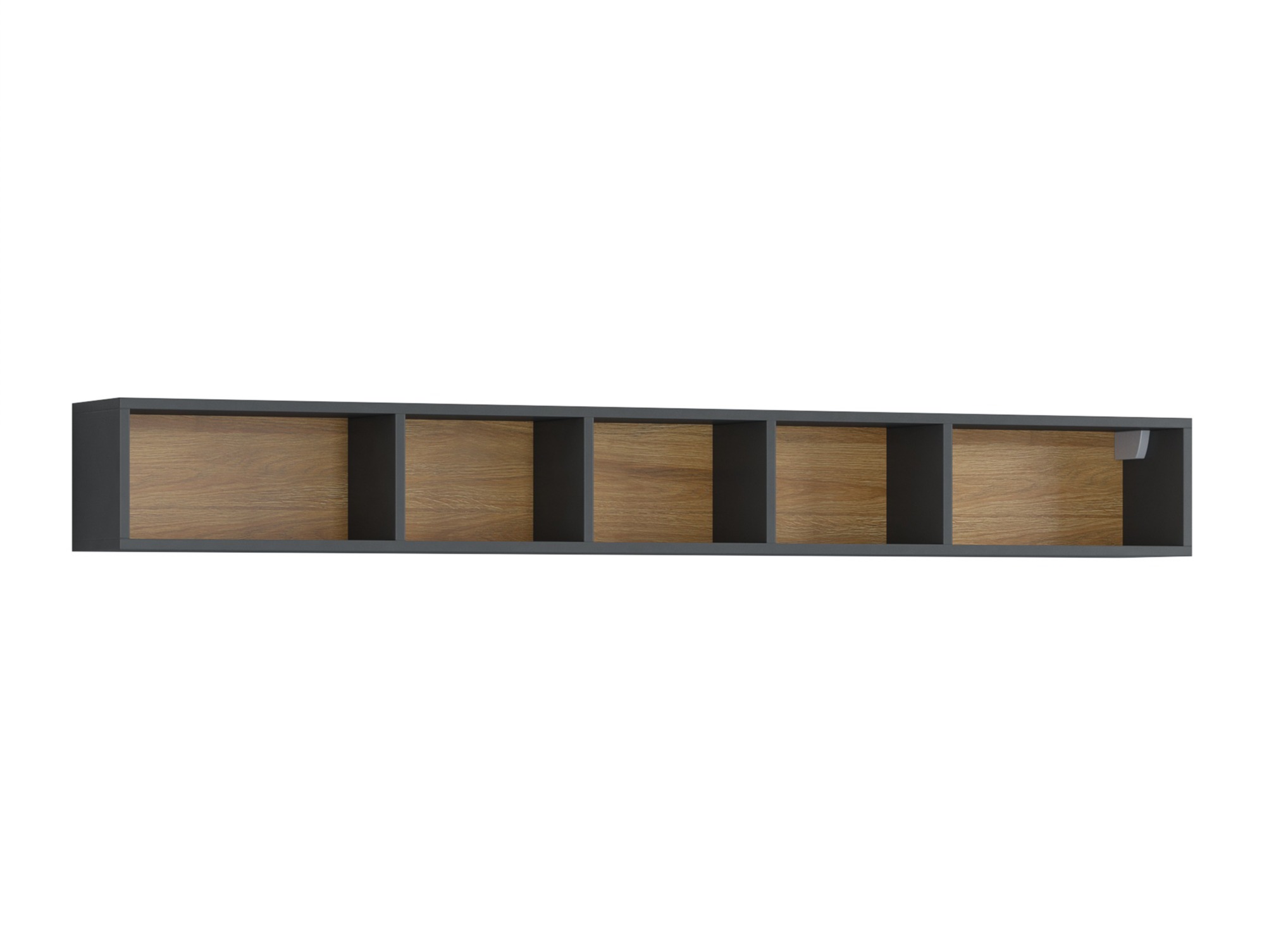 Conjunto para sala de estar Torsone 104 (Antracite + Gloss antracite + Carvalho Grandson)