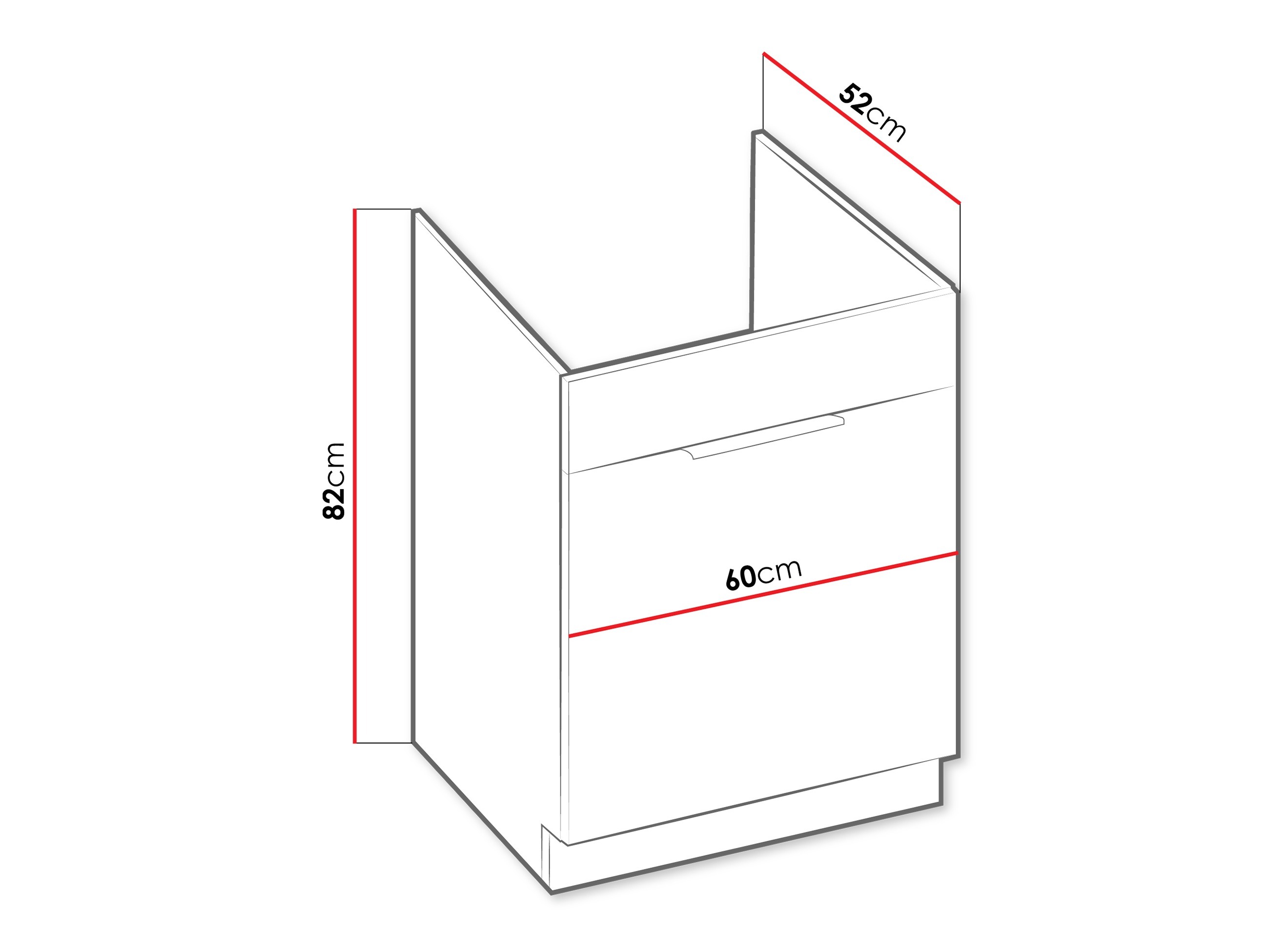 Armário modular para lavatório com gaveta Sole 141